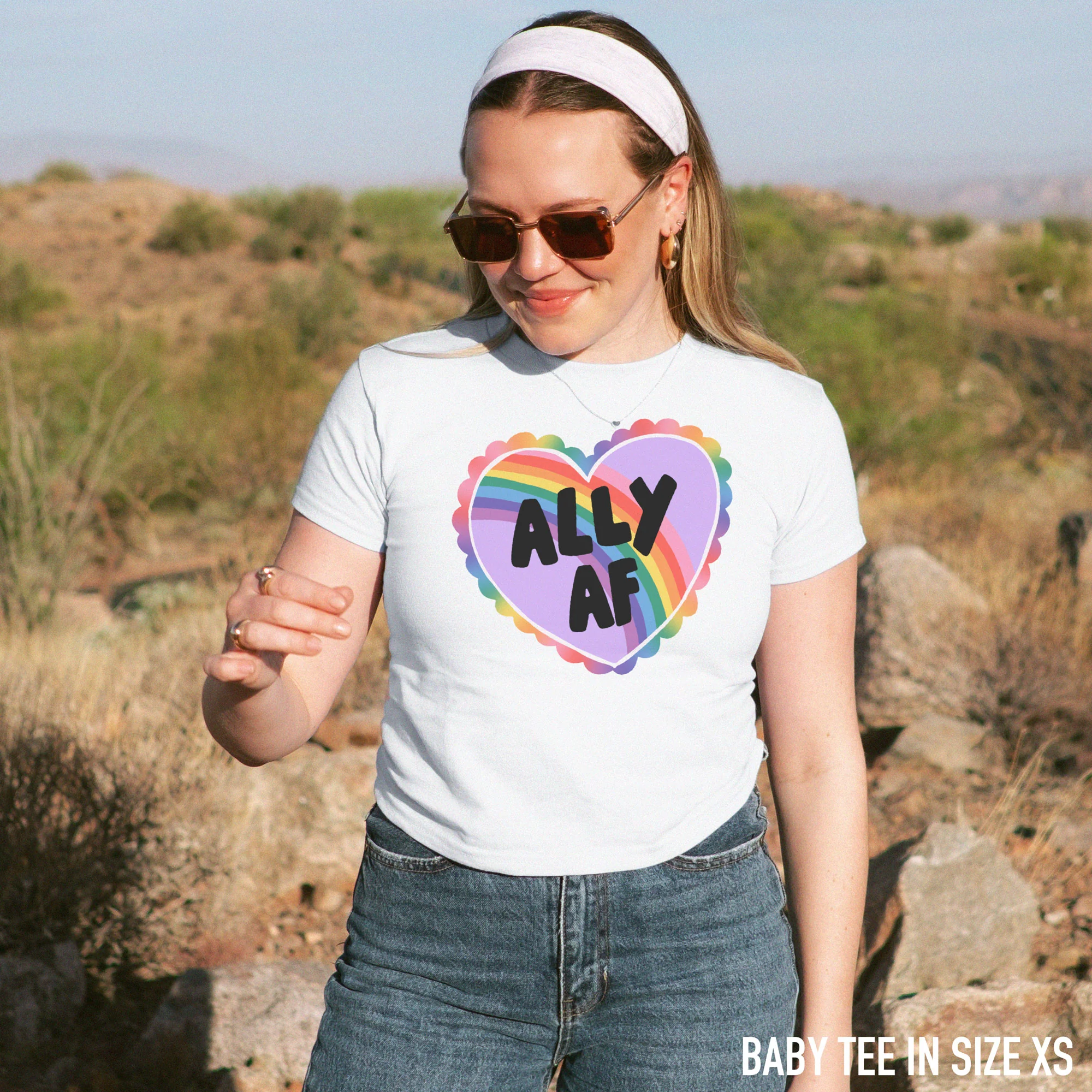 Ally AF Pride Baby Tee - Image 2