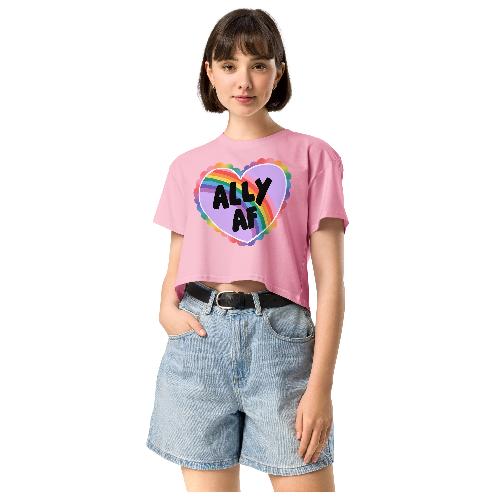 Ally AF Pride Crop Tee - Image 5