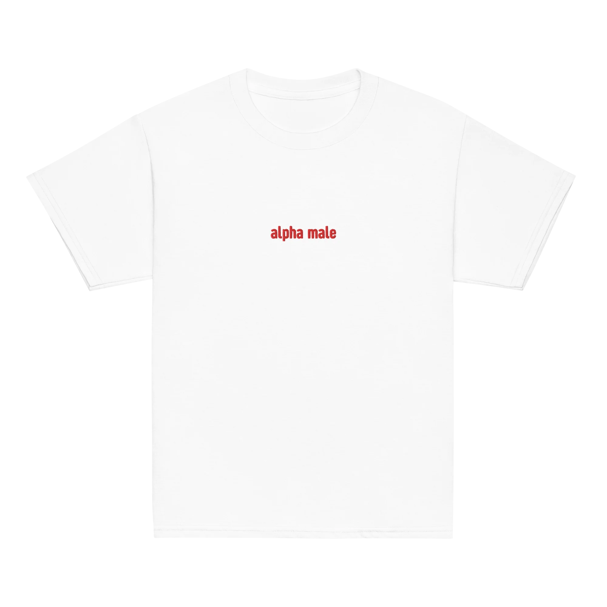 Alpha Male Feminist Embroidered Baby Tee