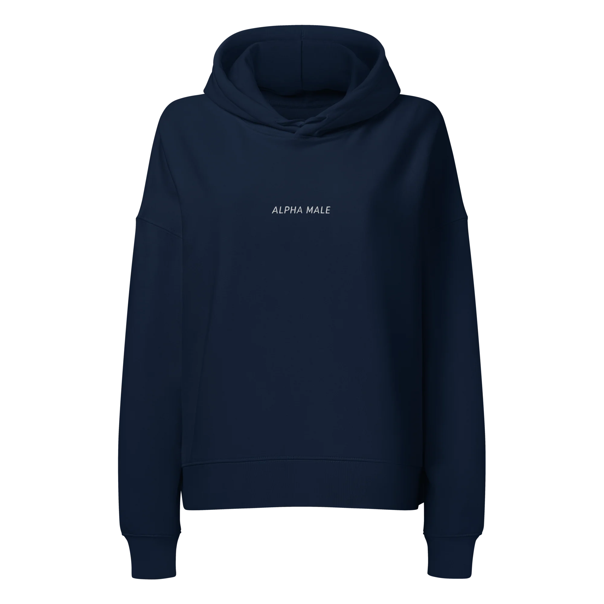Alpha Male Feminist Embroidered Women’s Organic Hoodie - Image 4