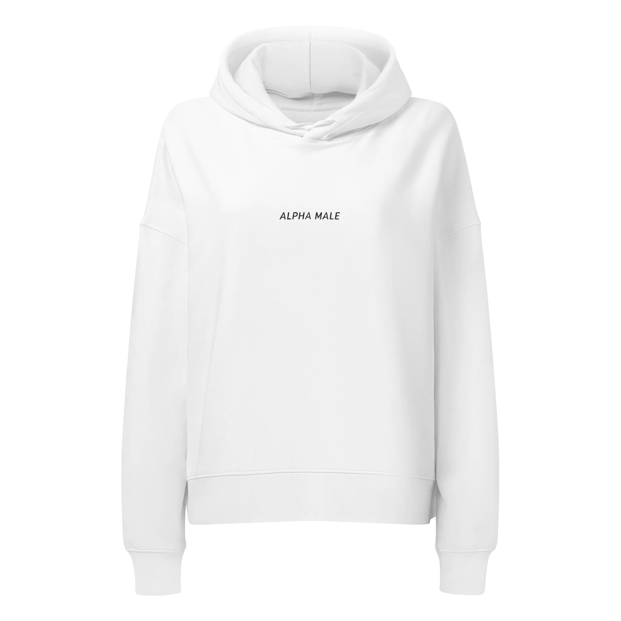 Alpha Male Feminist Embroidered Women’s Organic Hoodie - Image 7