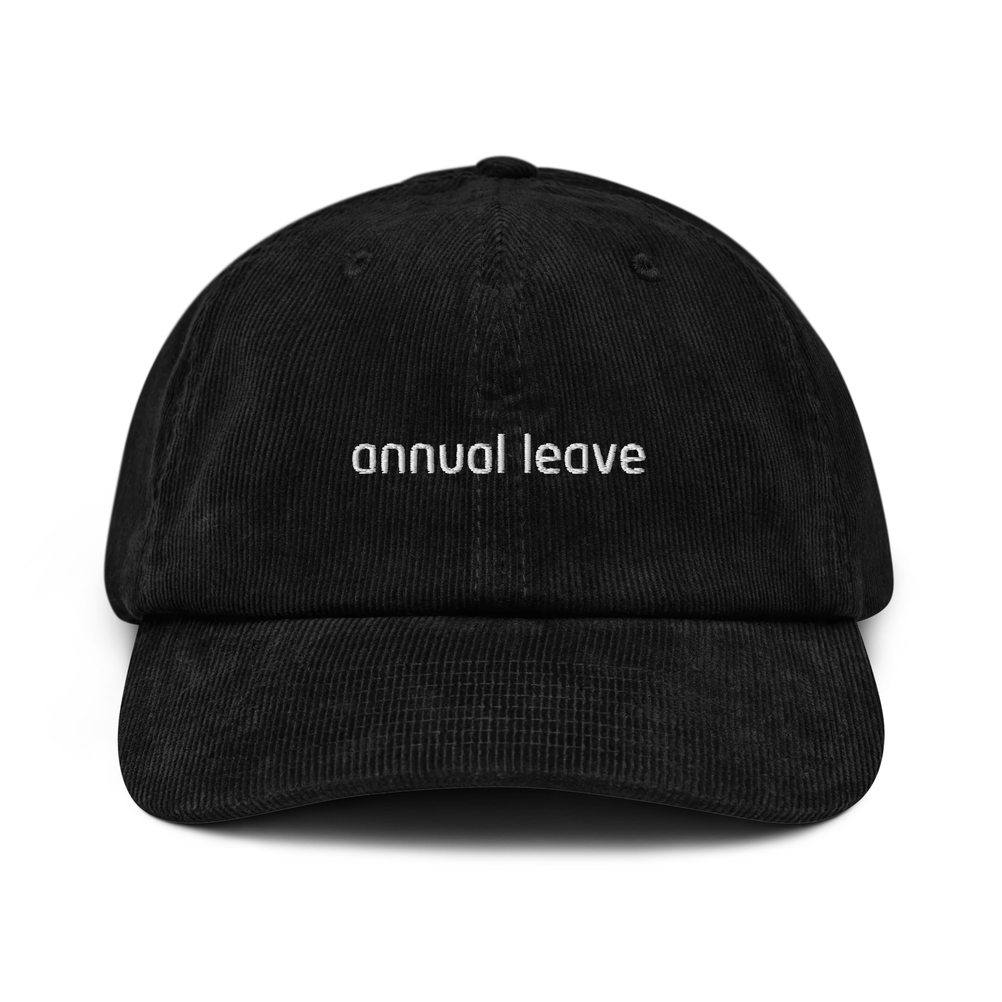 Annual Leave Embroidered Corduroy Hat - Image 10