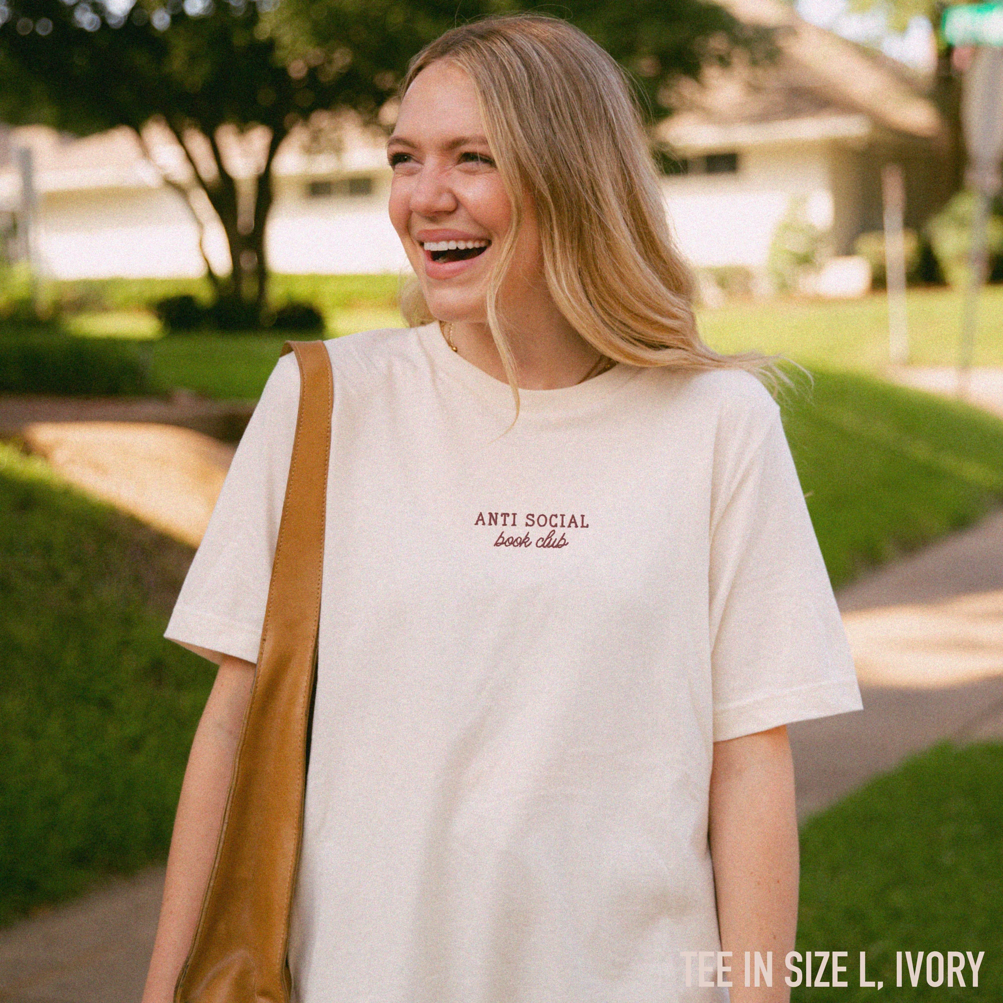 Anti Social Book Club Embroidered Classic T-Shirt - Image 2