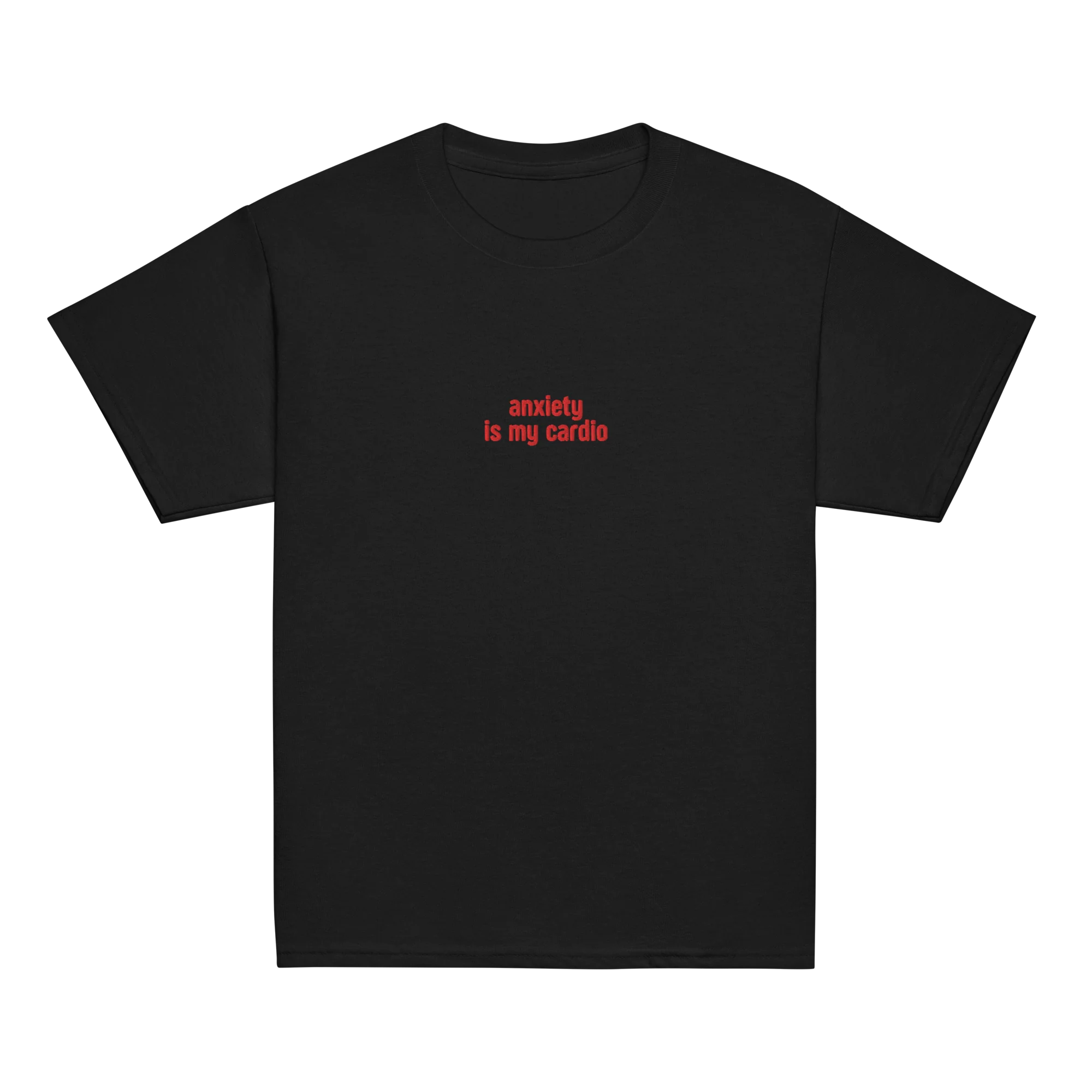 Anxiety is My Cardio Embroidered Baby Tee - Image 10