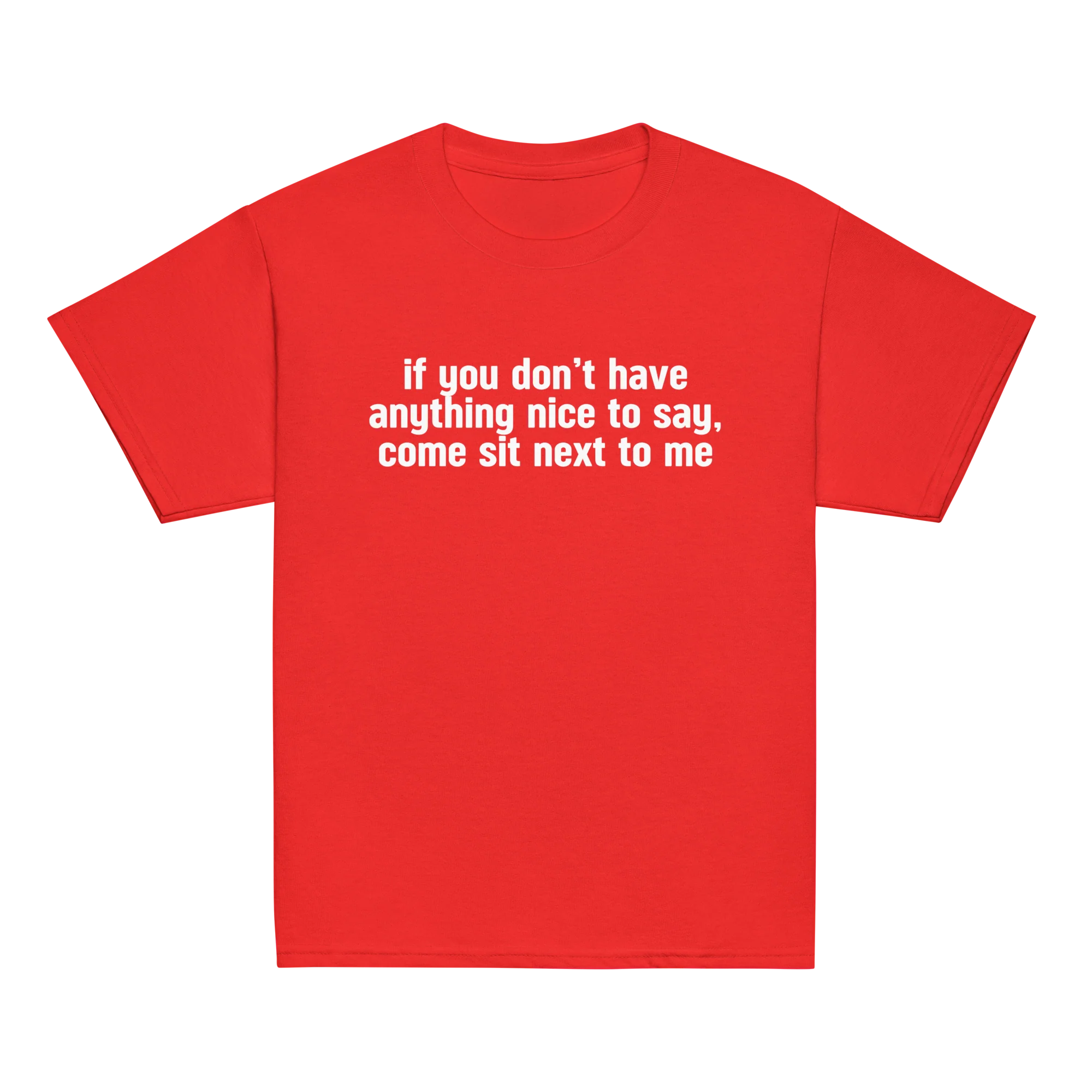 Anything Nice to Say, Sit Next to Me Baby Tee - Image 5