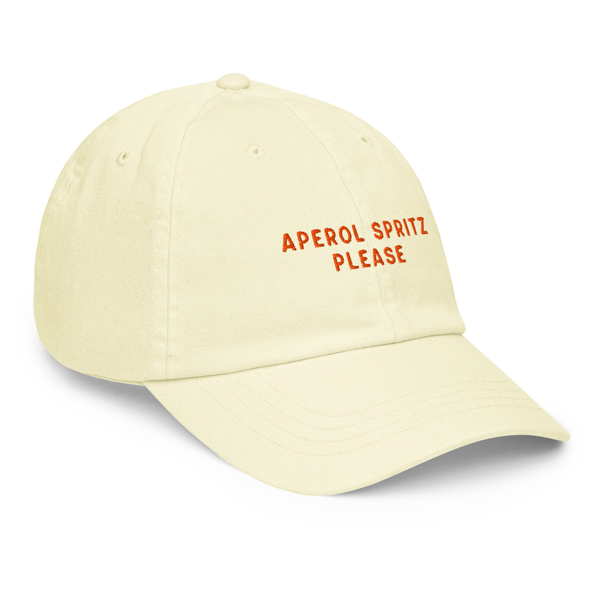 Aperol Spritz Please Embroidered Pastel Baseball Cap - Image 10