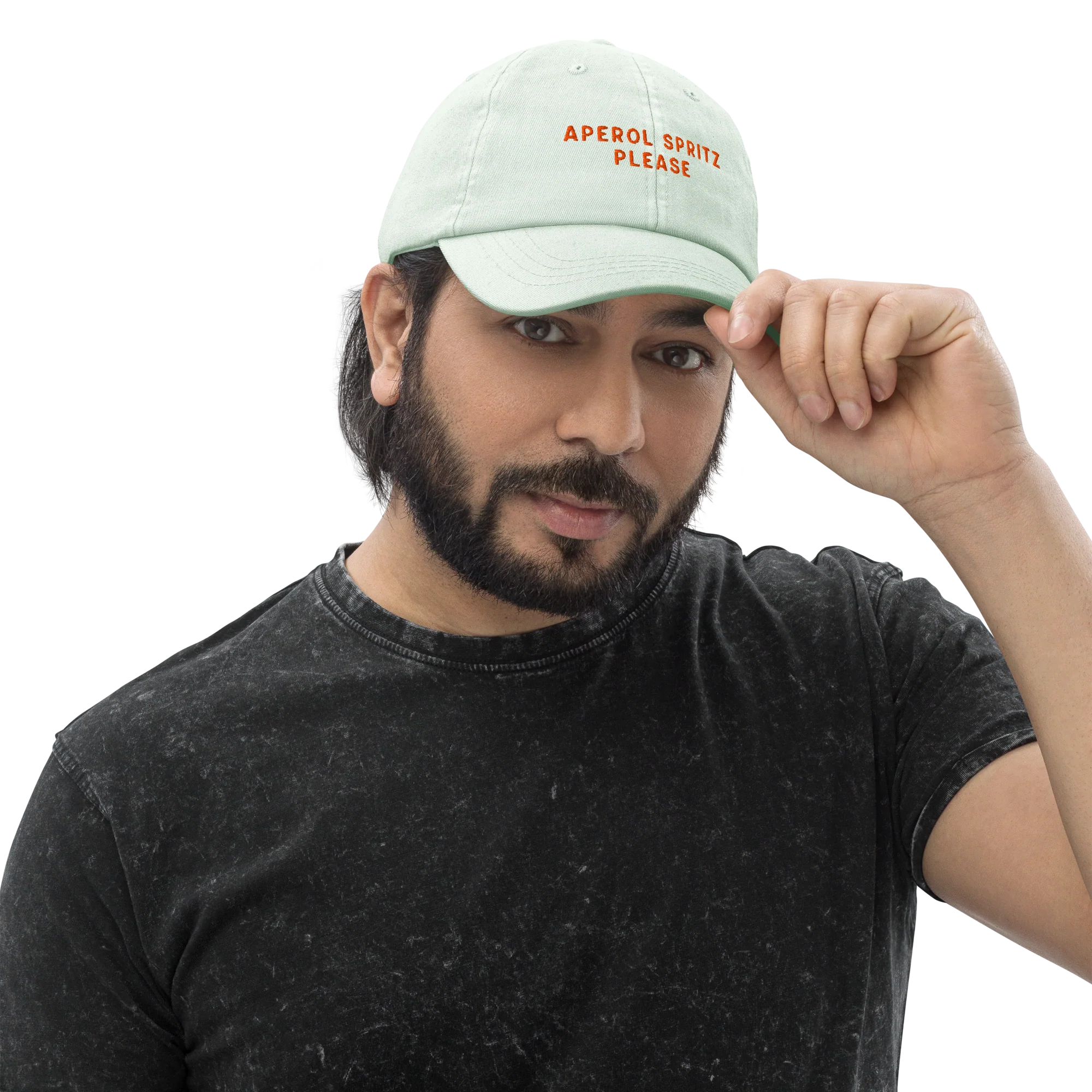 Aperol Spritz Please Embroidered Pastel Baseball Cap - Image 6