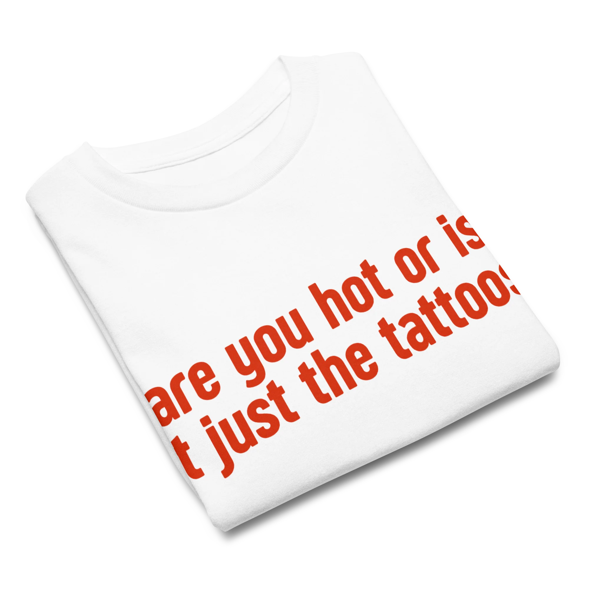 Are You Hot or Just the Tattoos Baby Tee - Image 4
