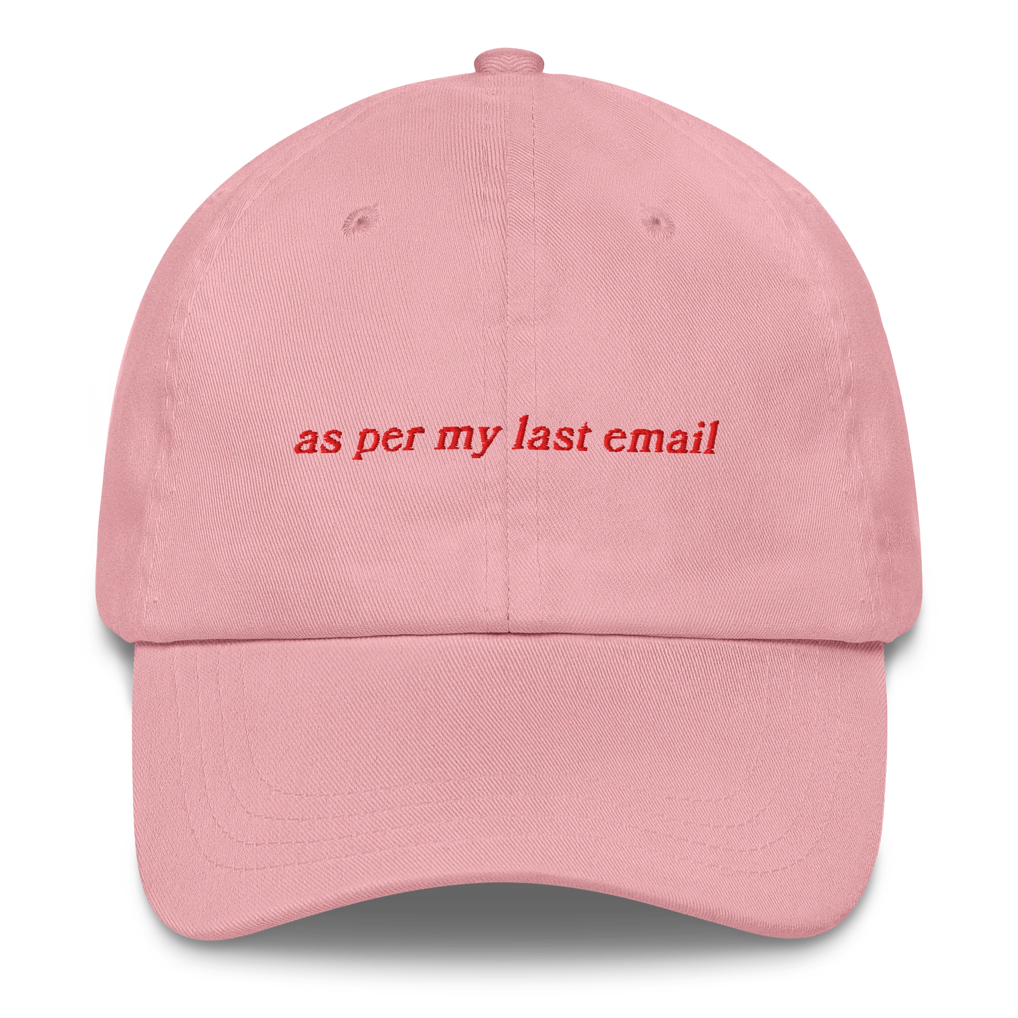 As Per My Last Email Embroidered Cap - Image 3