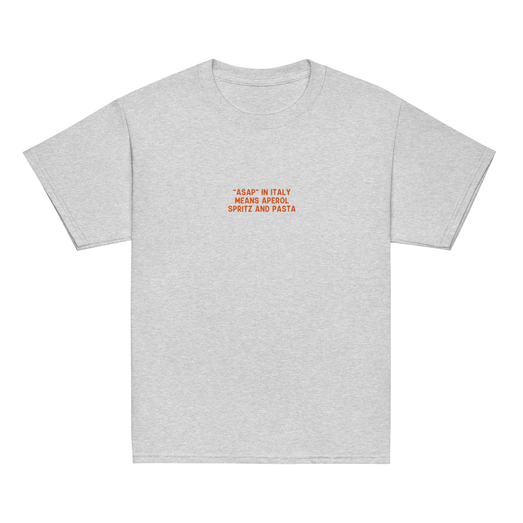 ASAP Italy Aperol Spritz and Pasta Embroidered Baby Tee - Image 6