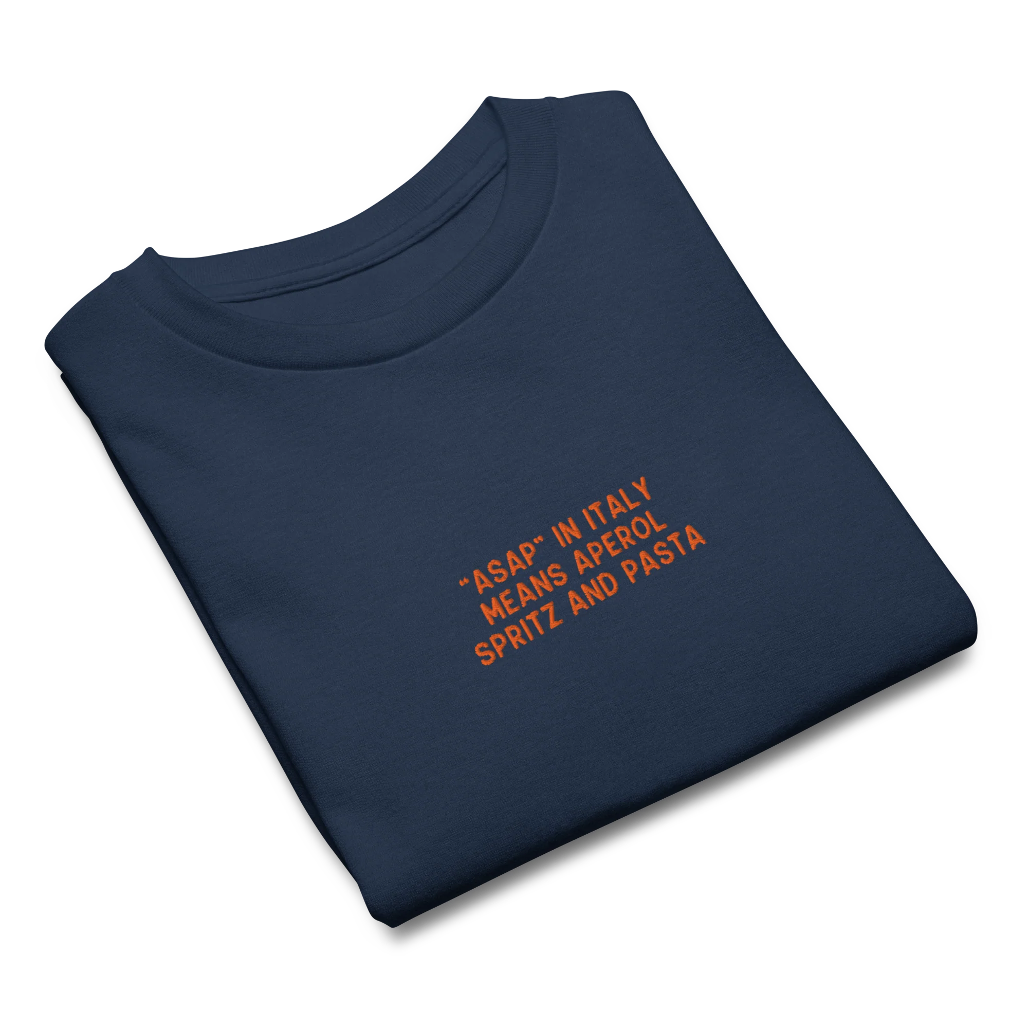 ASAP Italy Aperol Spritz and Pasta Embroidered Baby Tee - Image 9