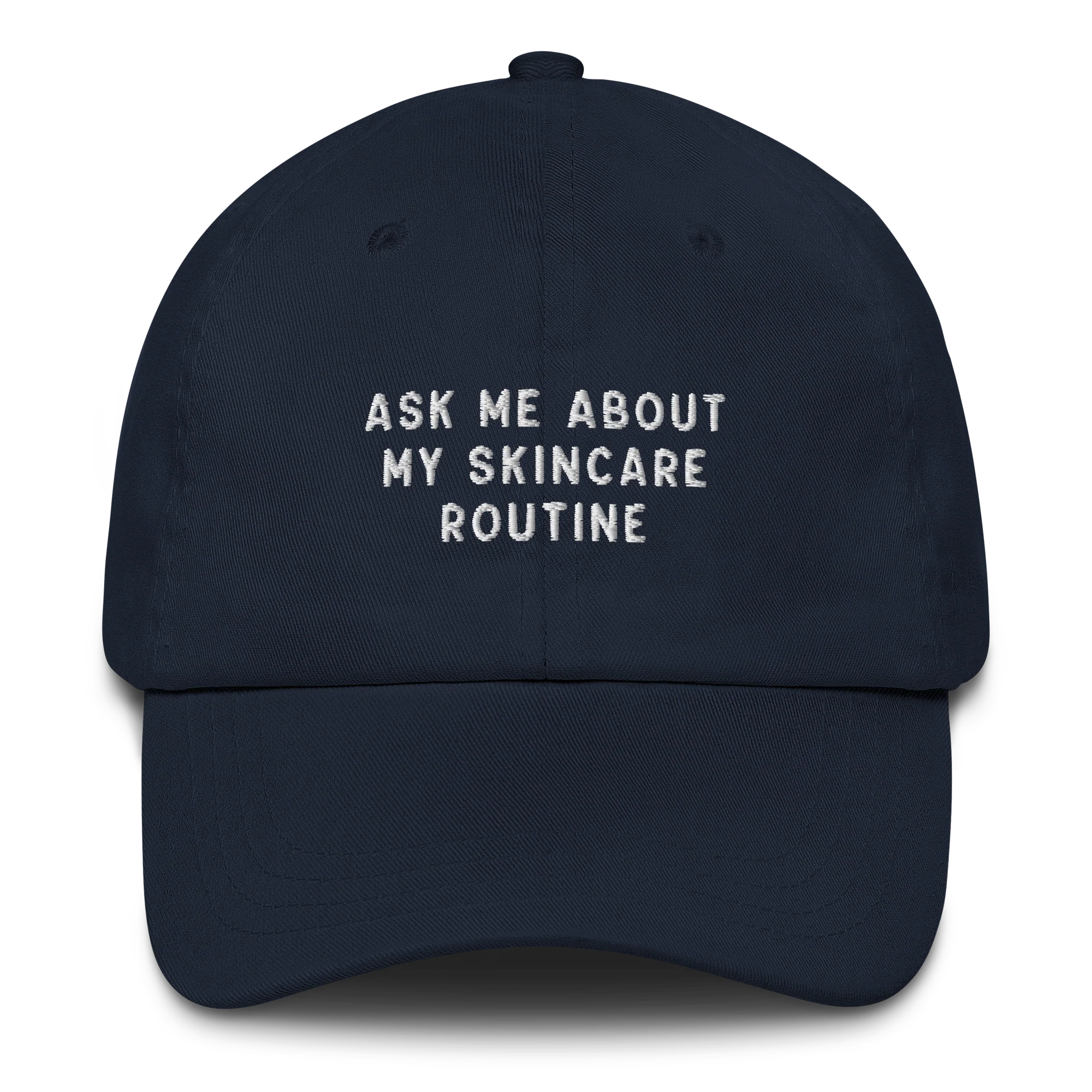 Ask Me About My Skincare Routine Embroidered Cap - Image 6