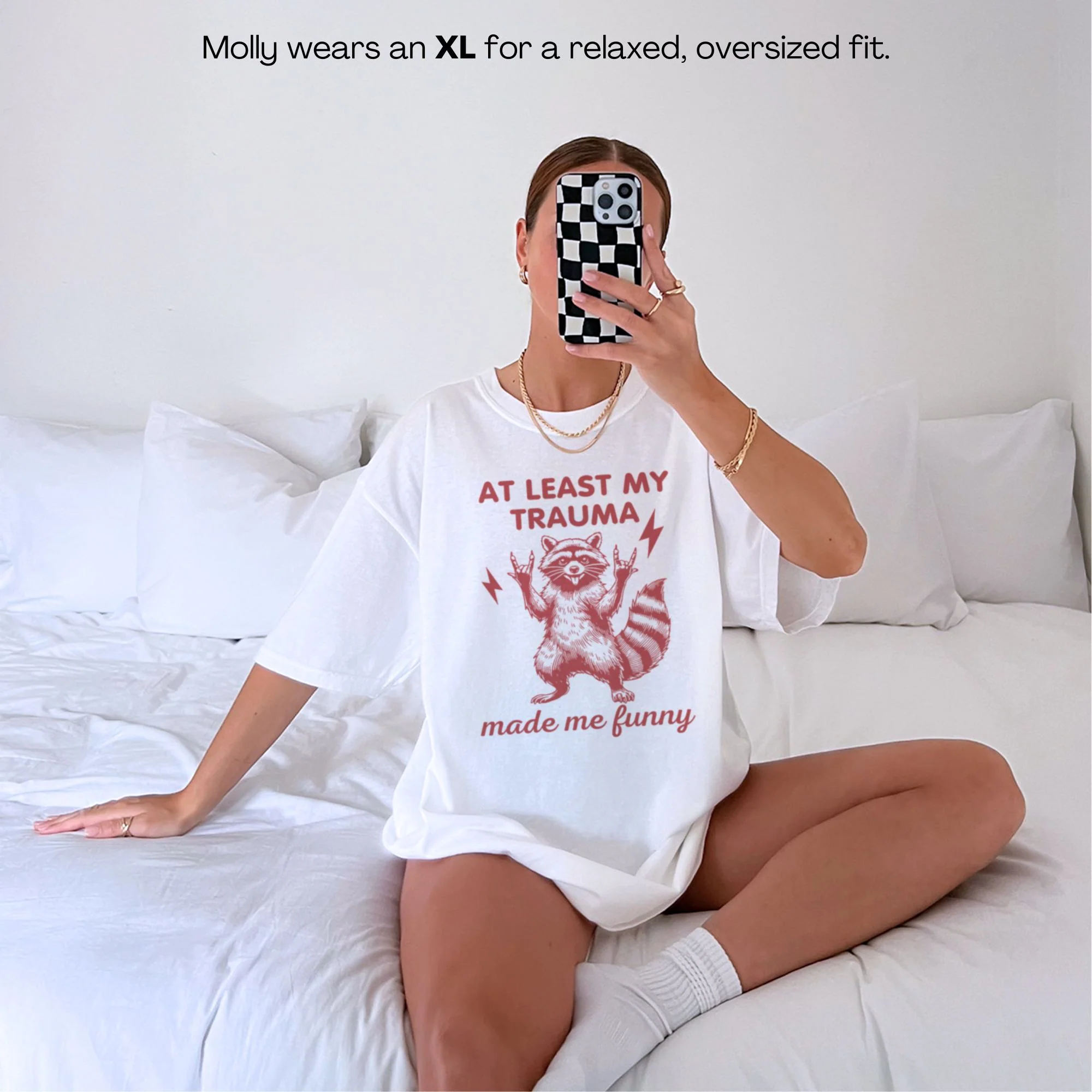At Least My Trauma Made Me Funny Classic T-Shirt - Image 2