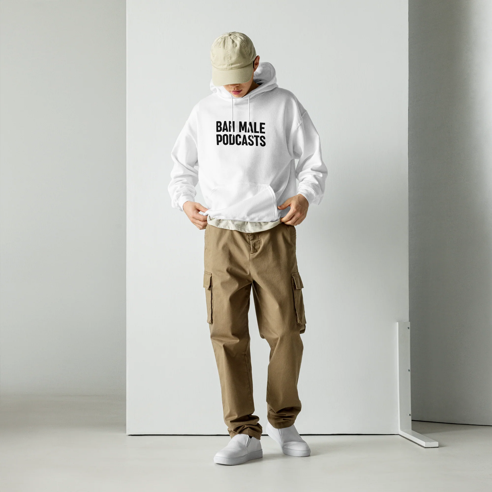 Ban Male Podcasts Hoodie - Image 13