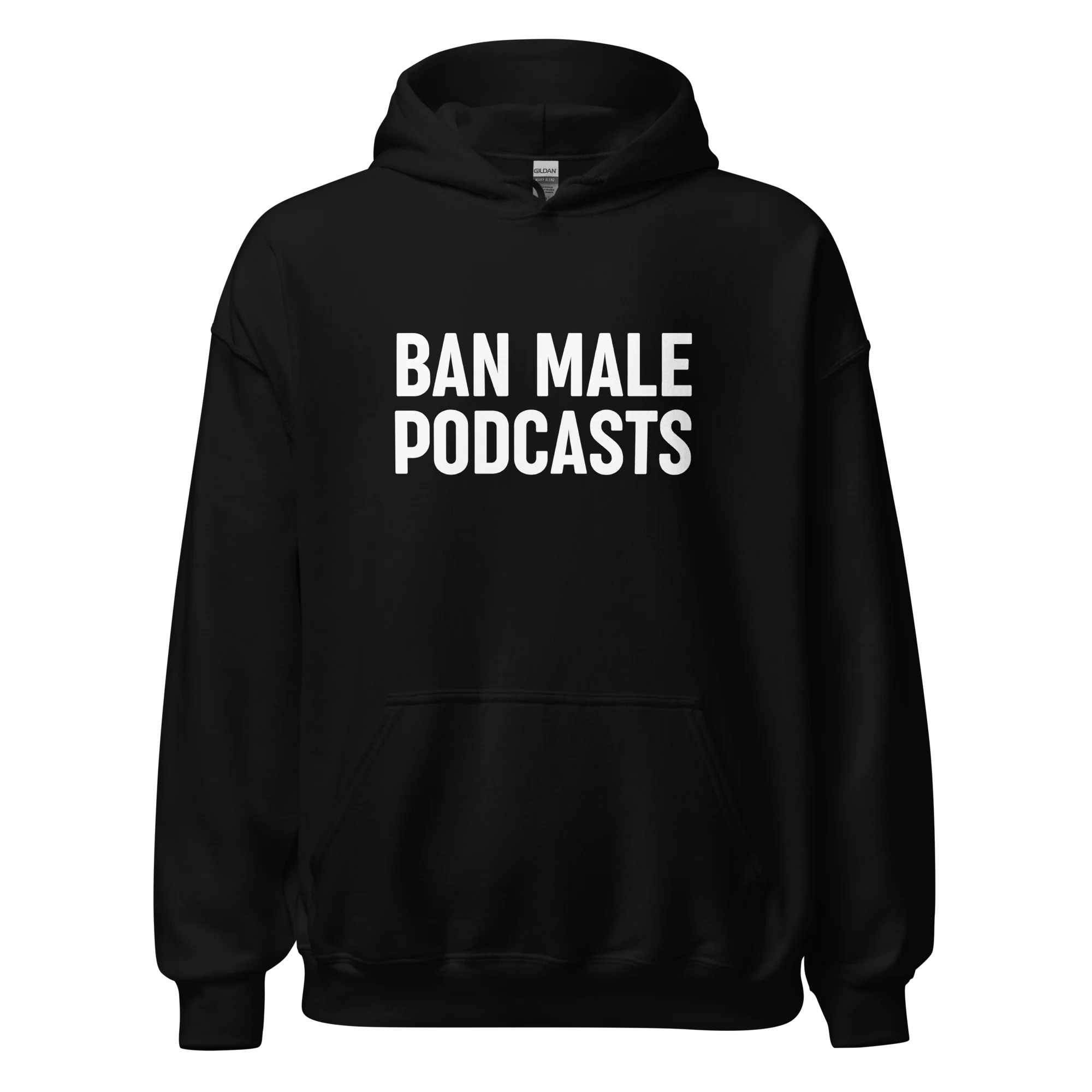 Ban Male Podcasts Hoodie - Image 4