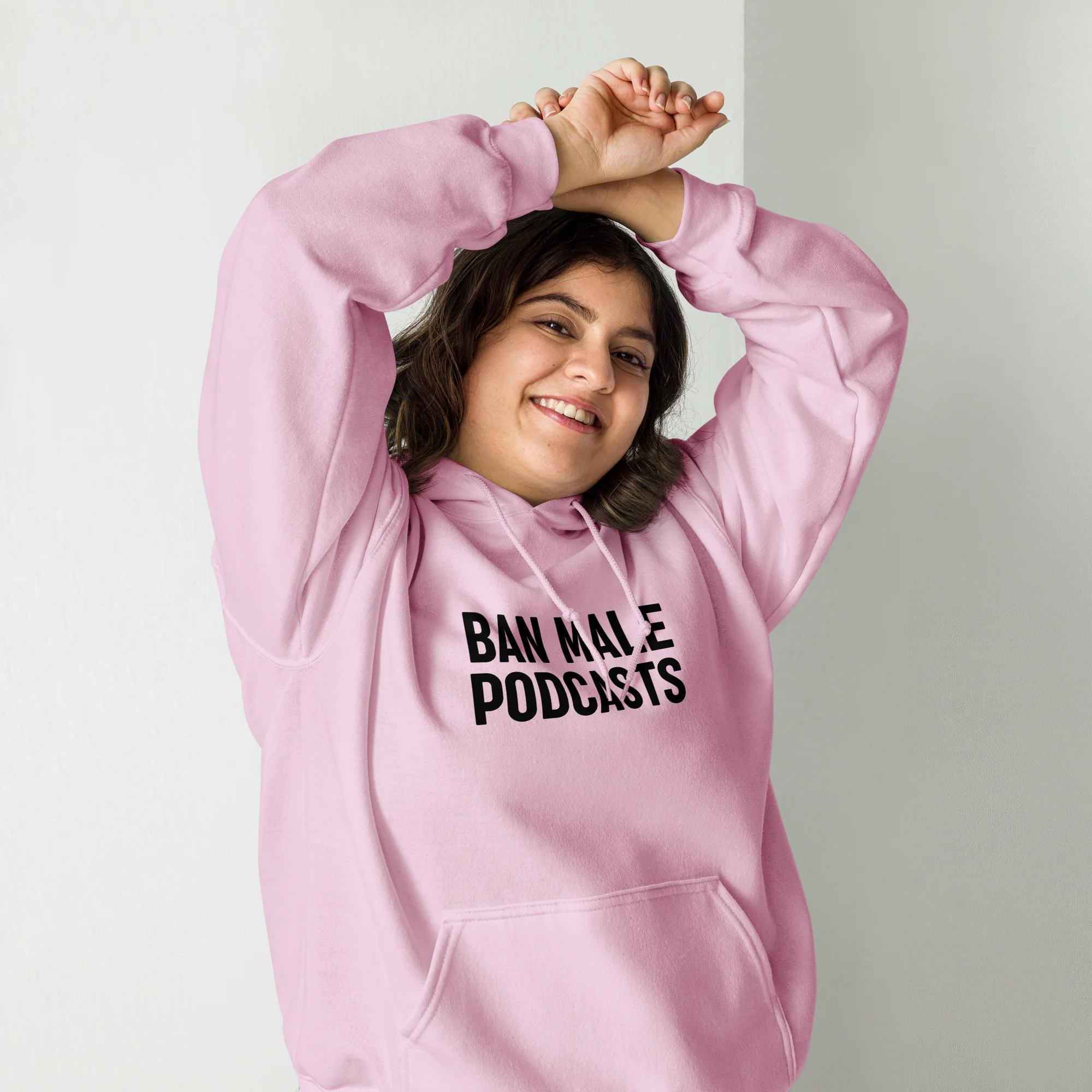 Ban Male Podcasts Hoodie - Image 8