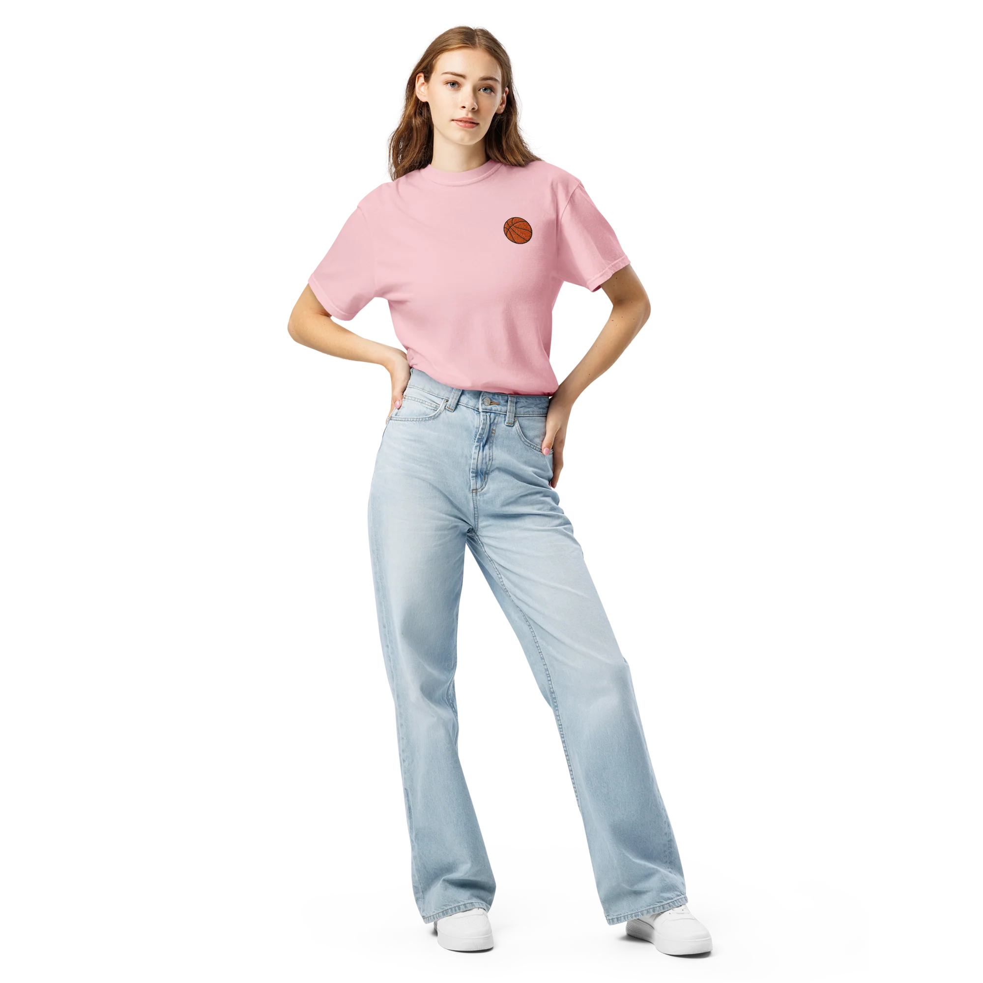 Basketball Embroidered Classic T-Shirt - Image 8