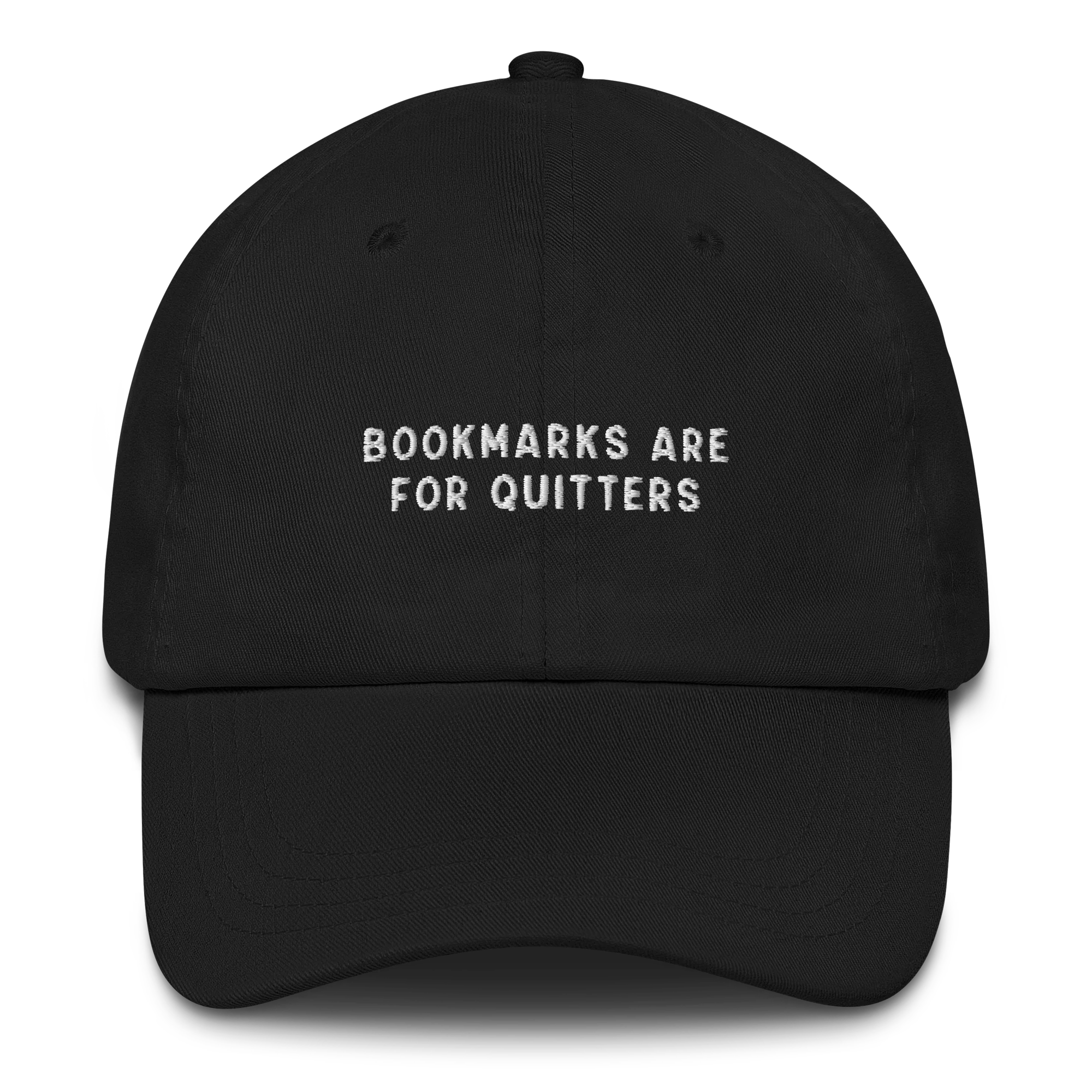 Bookmarks Are For Quitters Embroidered Cap - Image 10