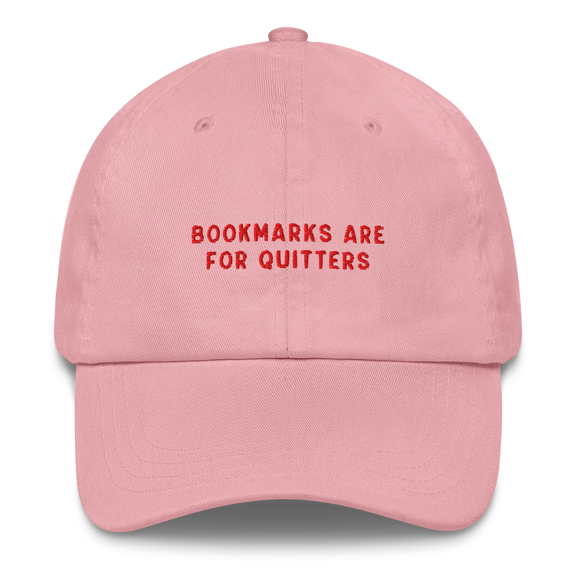 Bookmarks Are For Quitters Embroidered Cap - Image 5