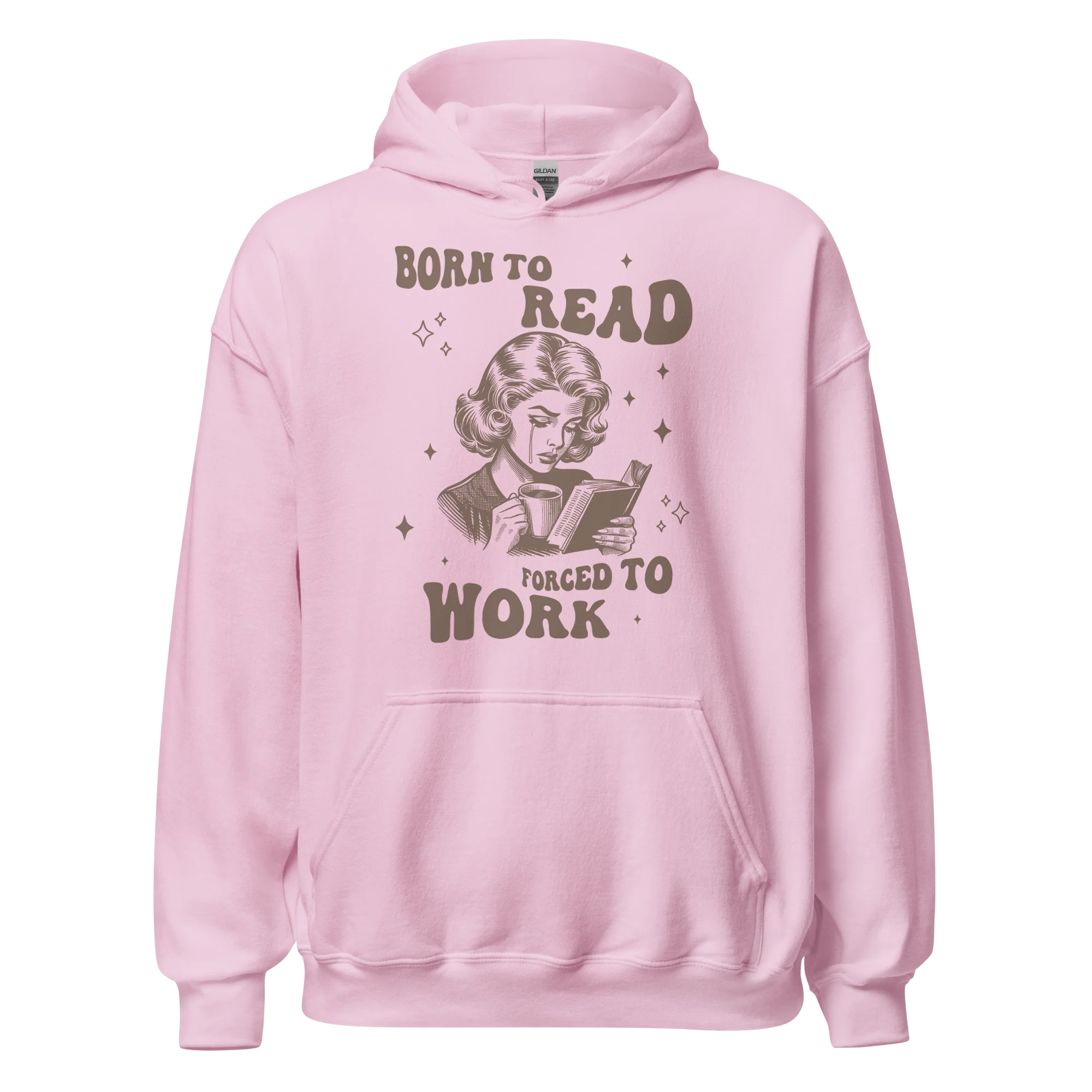 Born to Read, Forced to Work Bookish Hoodie - Image 10