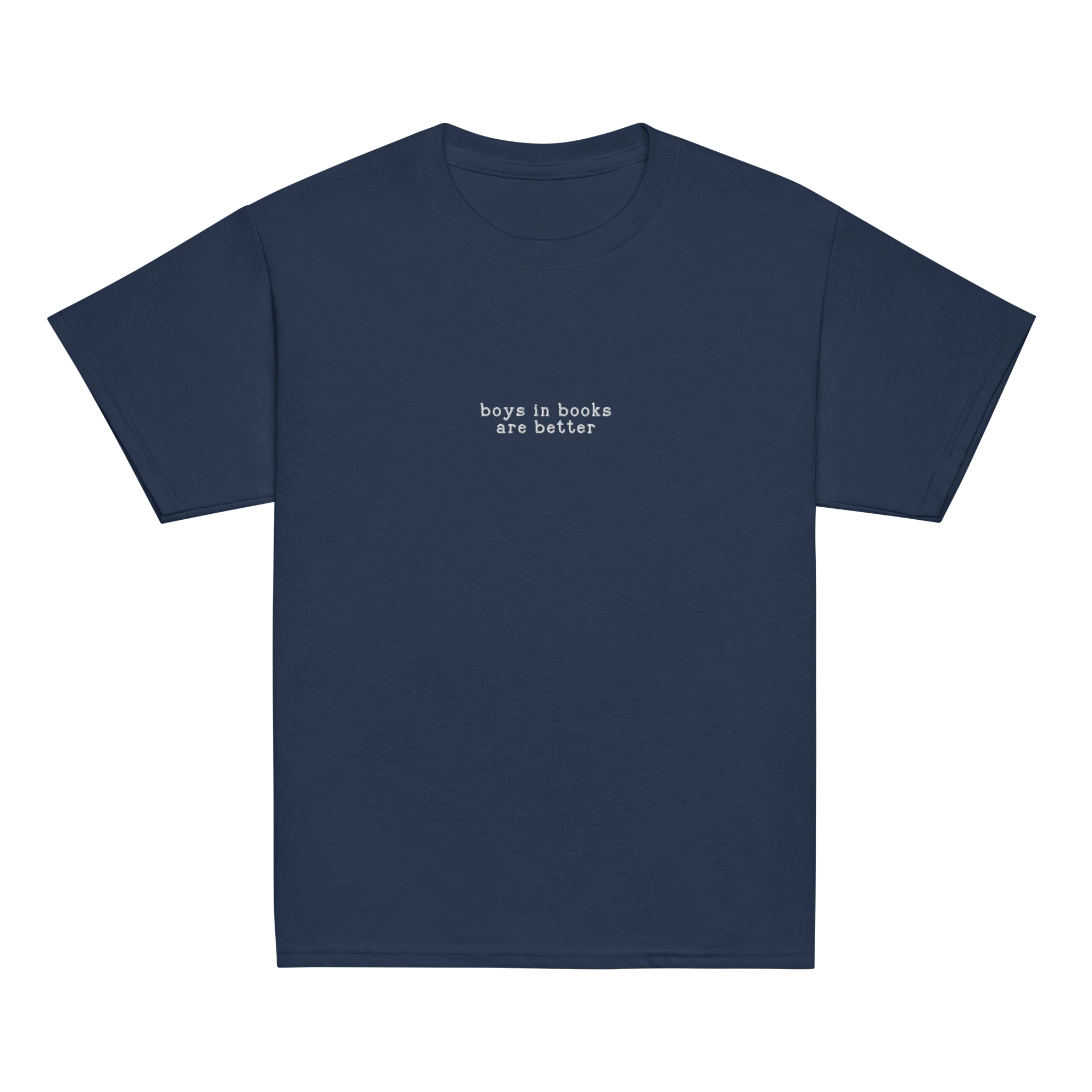 Boys in Books are Better Embroidered Baby Tee - Image 4