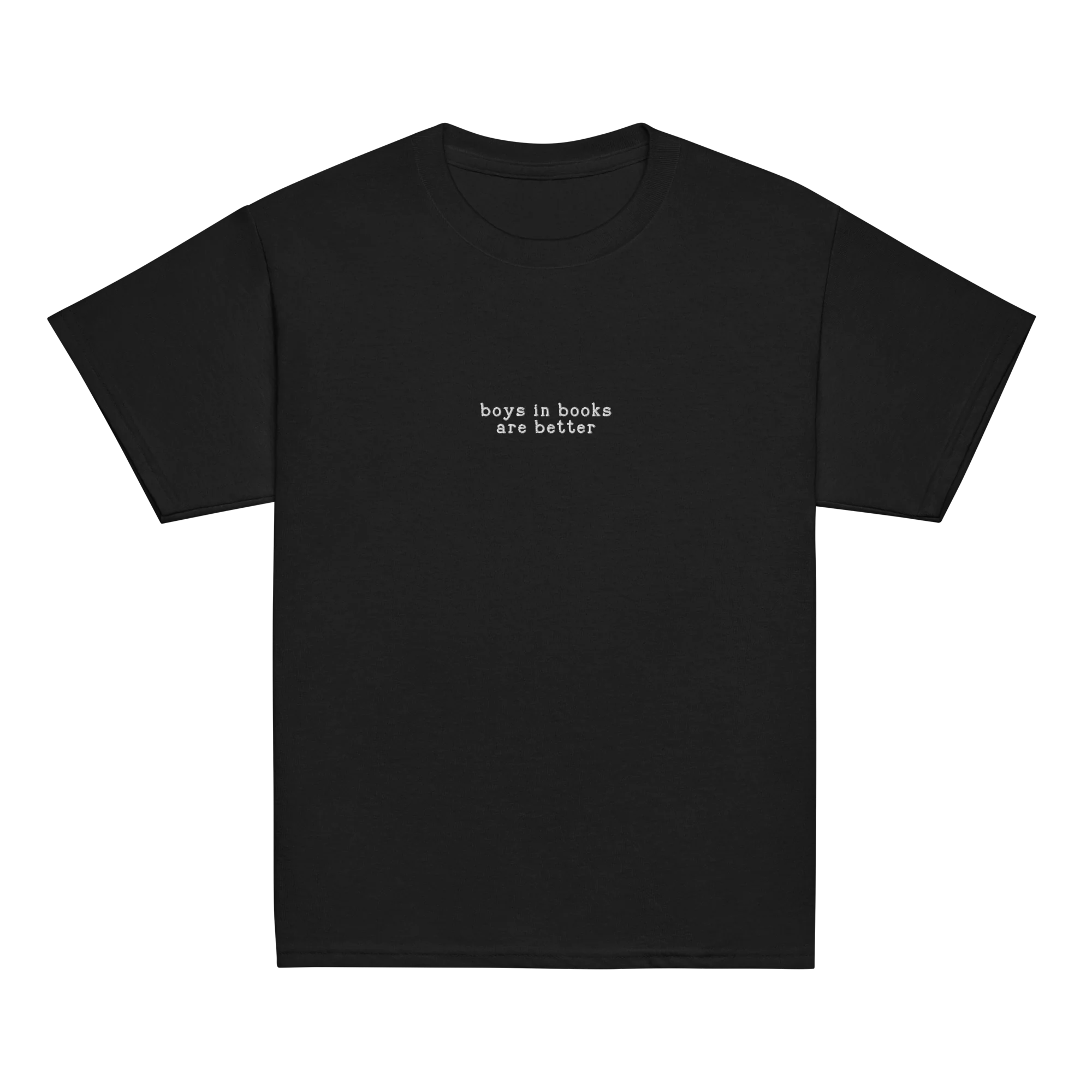 Boys in Books are Better Embroidered Baby Tee - Image 9