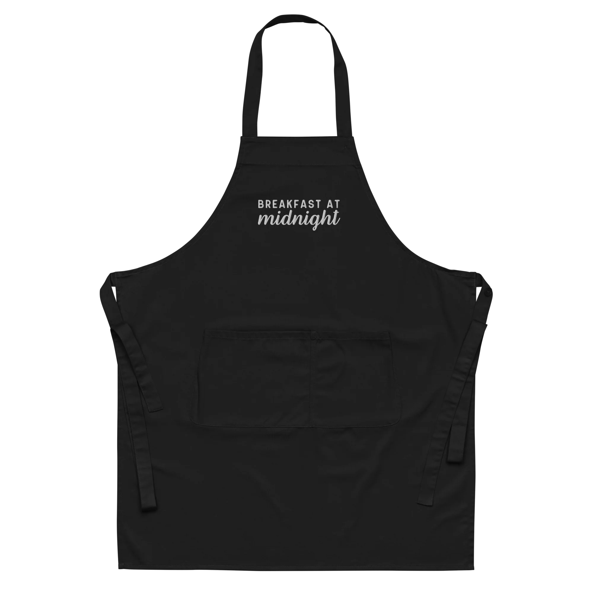 Breakfast at Midnight Embroidered Organic Cotton Apron - Image 8