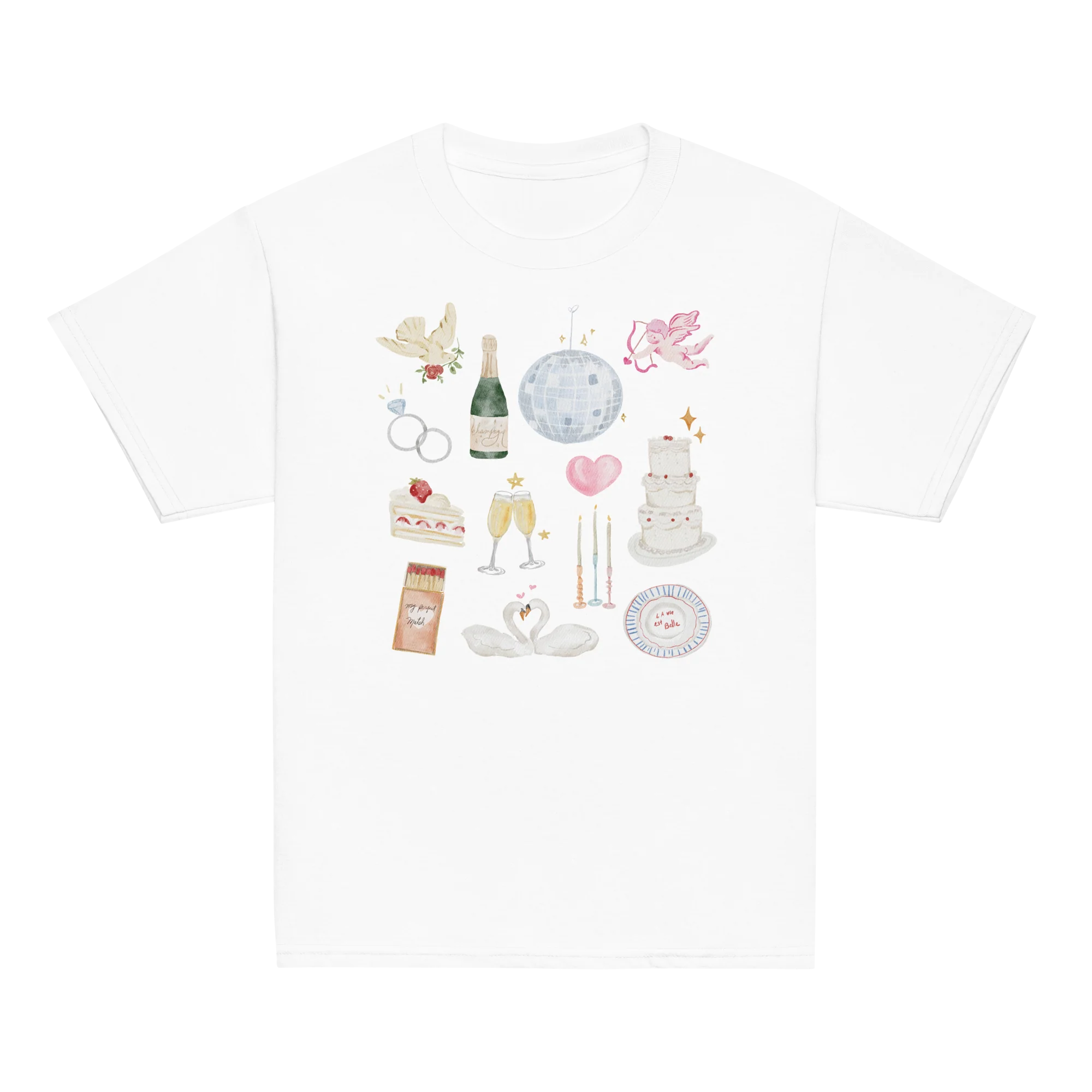 Bride Bachelorette Watercolor Baby Tee