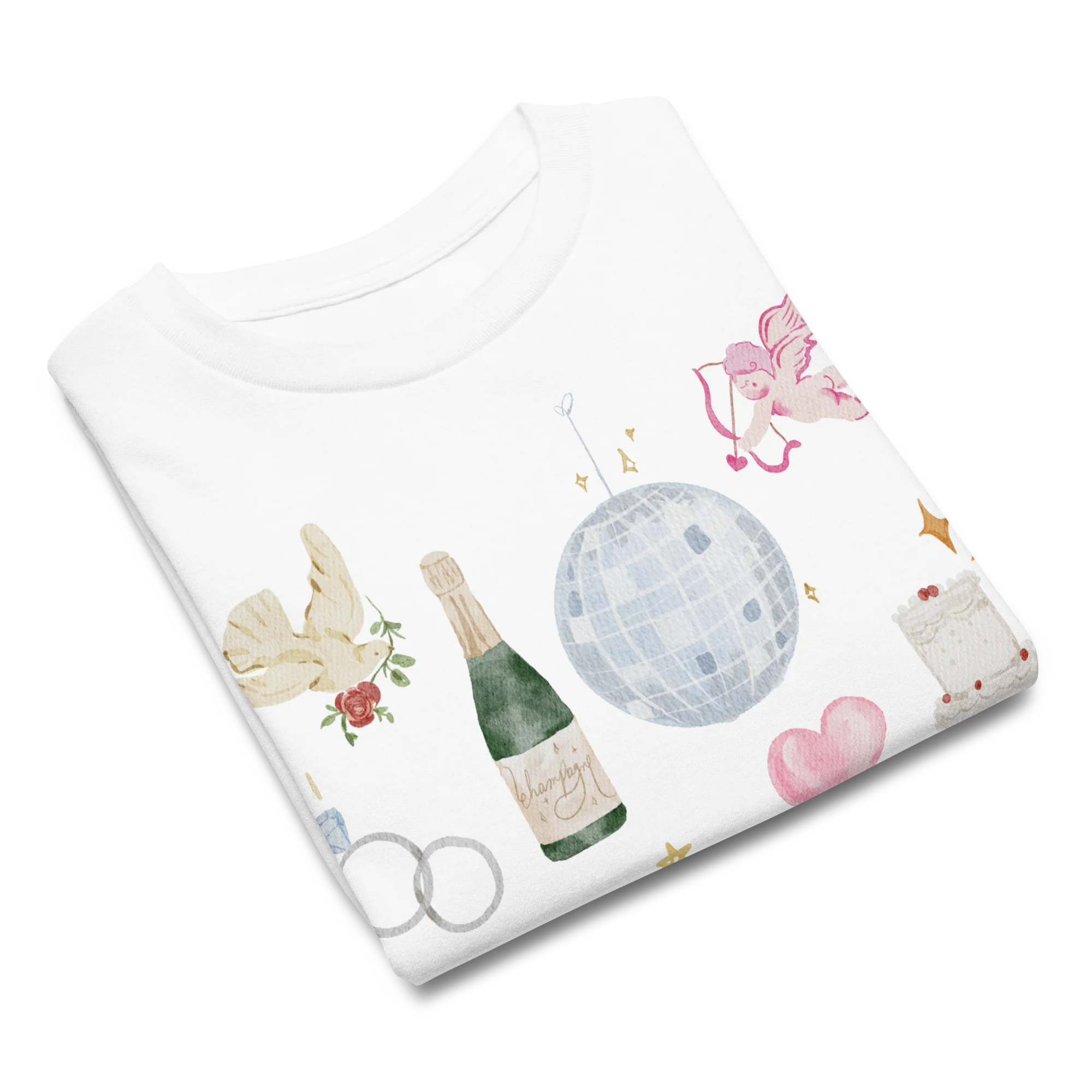 Bride Bachelorette Watercolor Baby Tee - Image 3
