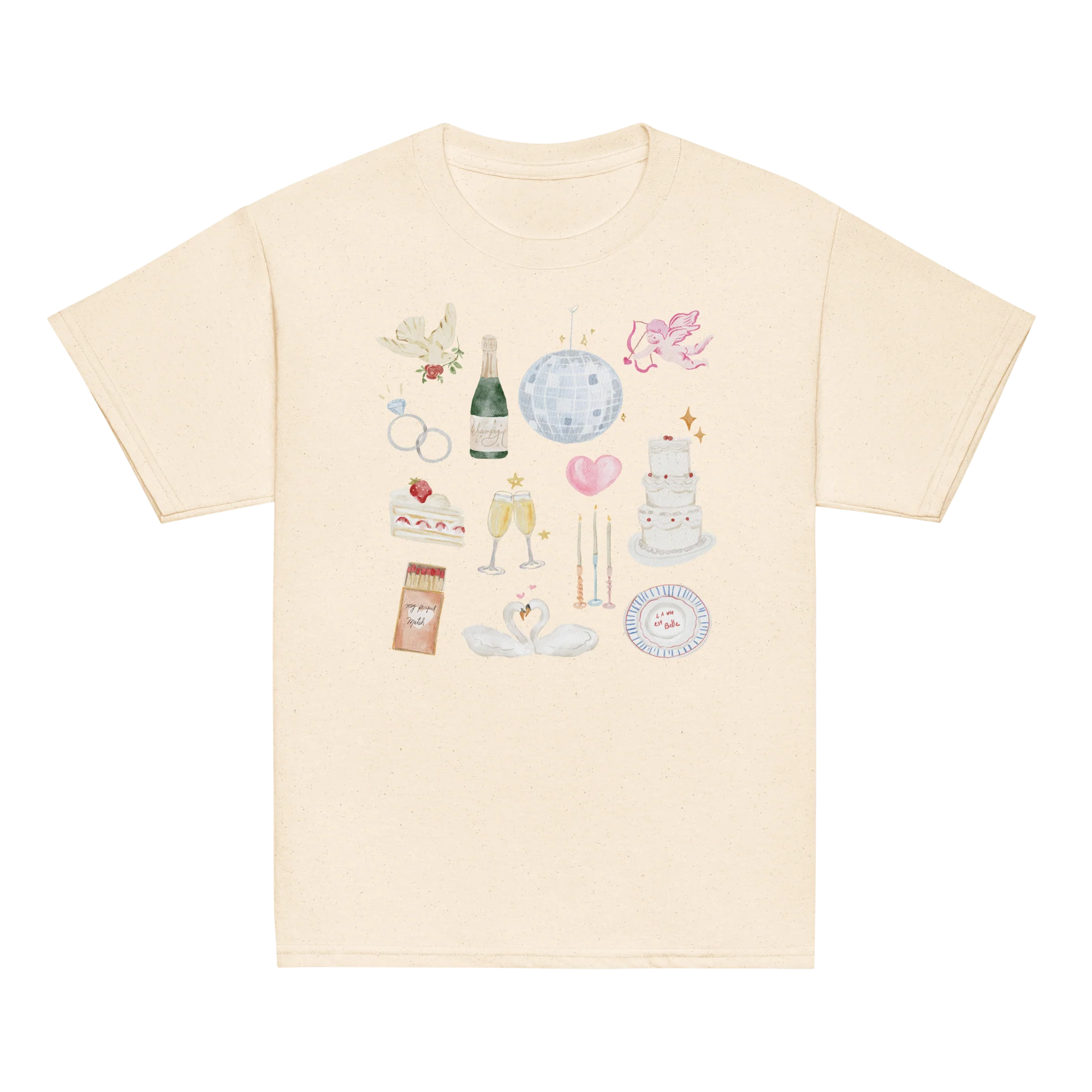 Bride Bachelorette Watercolor Baby Tee - Image 4