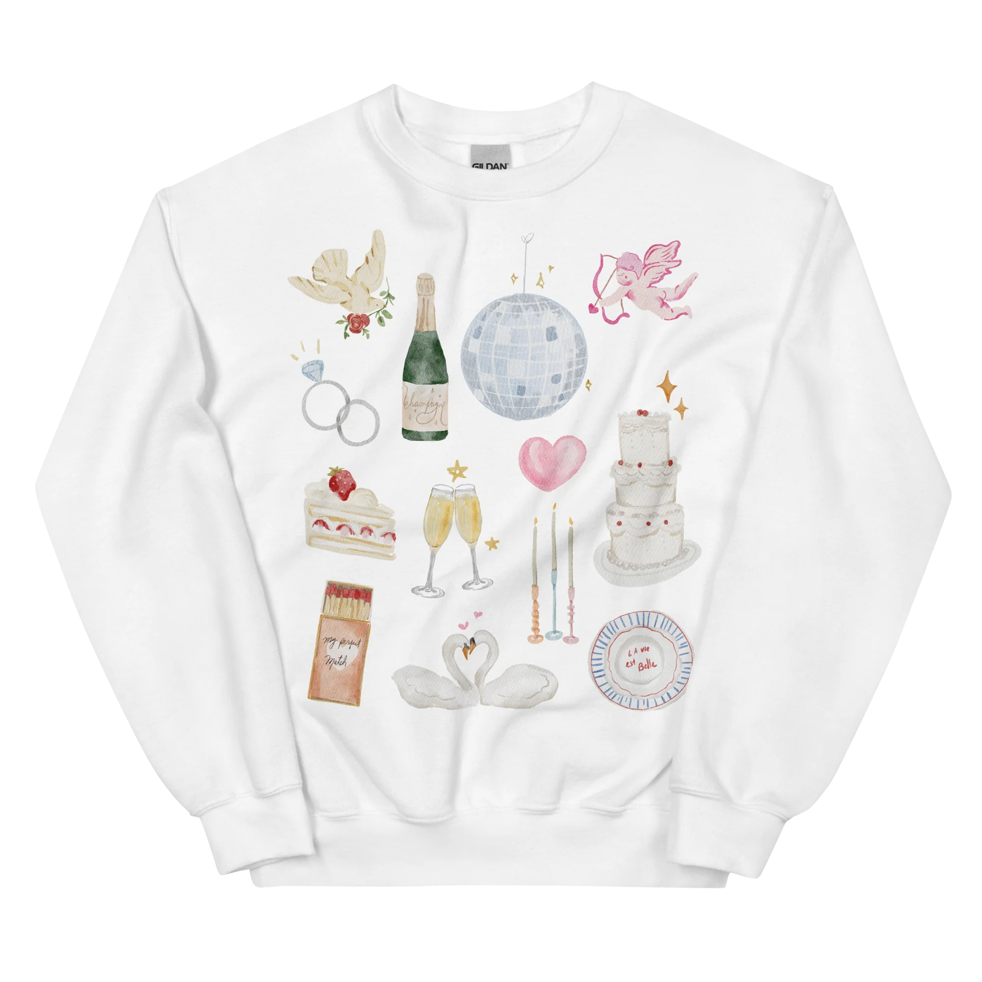 Bride Bachelorette Watercolor Sweatshirt