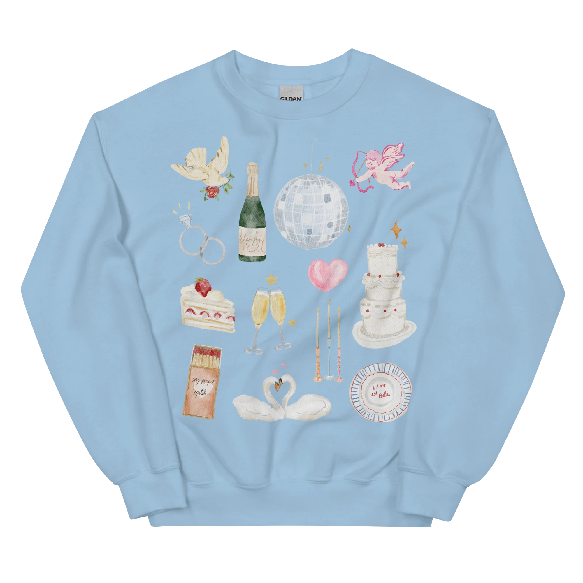Bride Bachelorette Watercolor Sweatshirt - Image 3