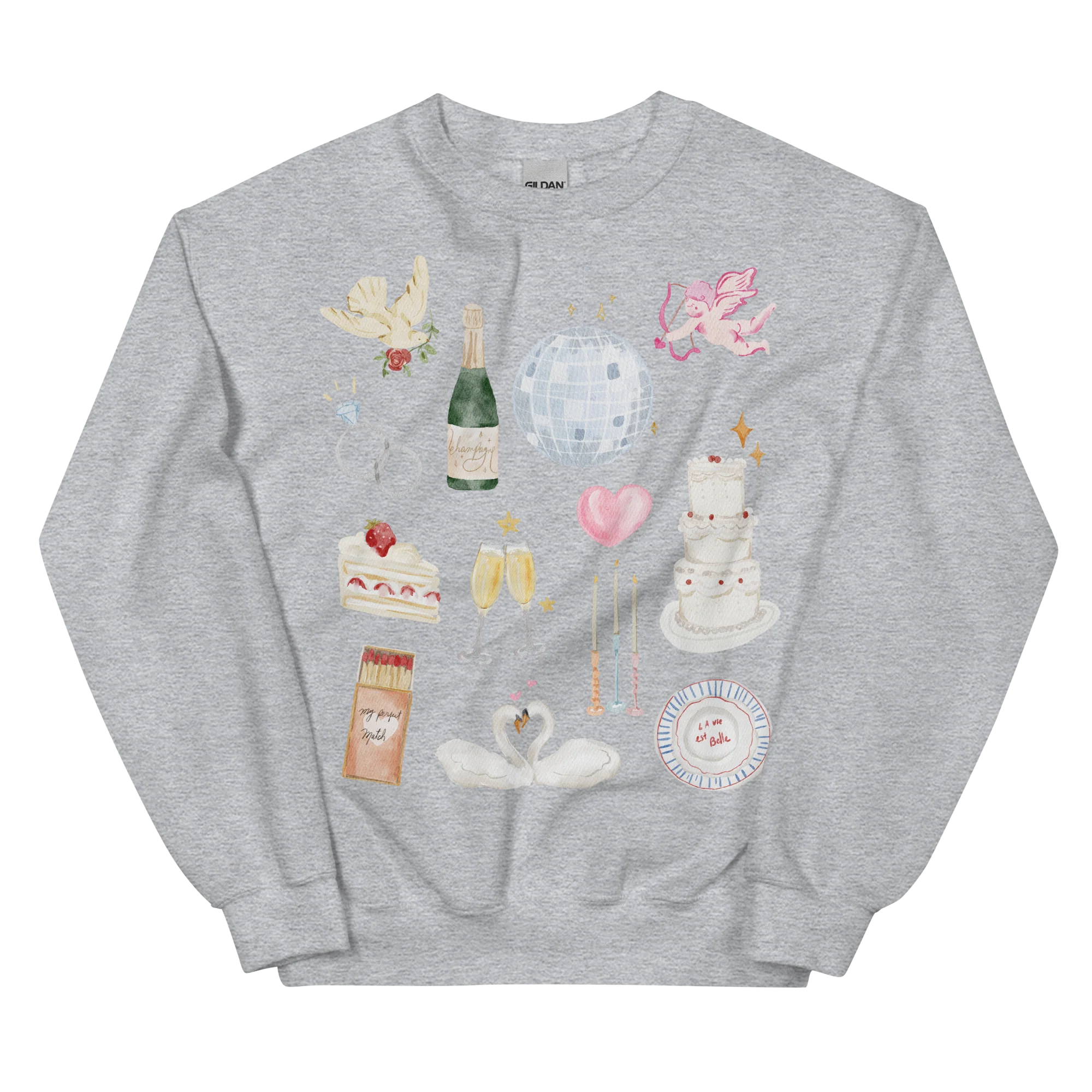 Bride Bachelorette Watercolor Sweatshirt - Image 4