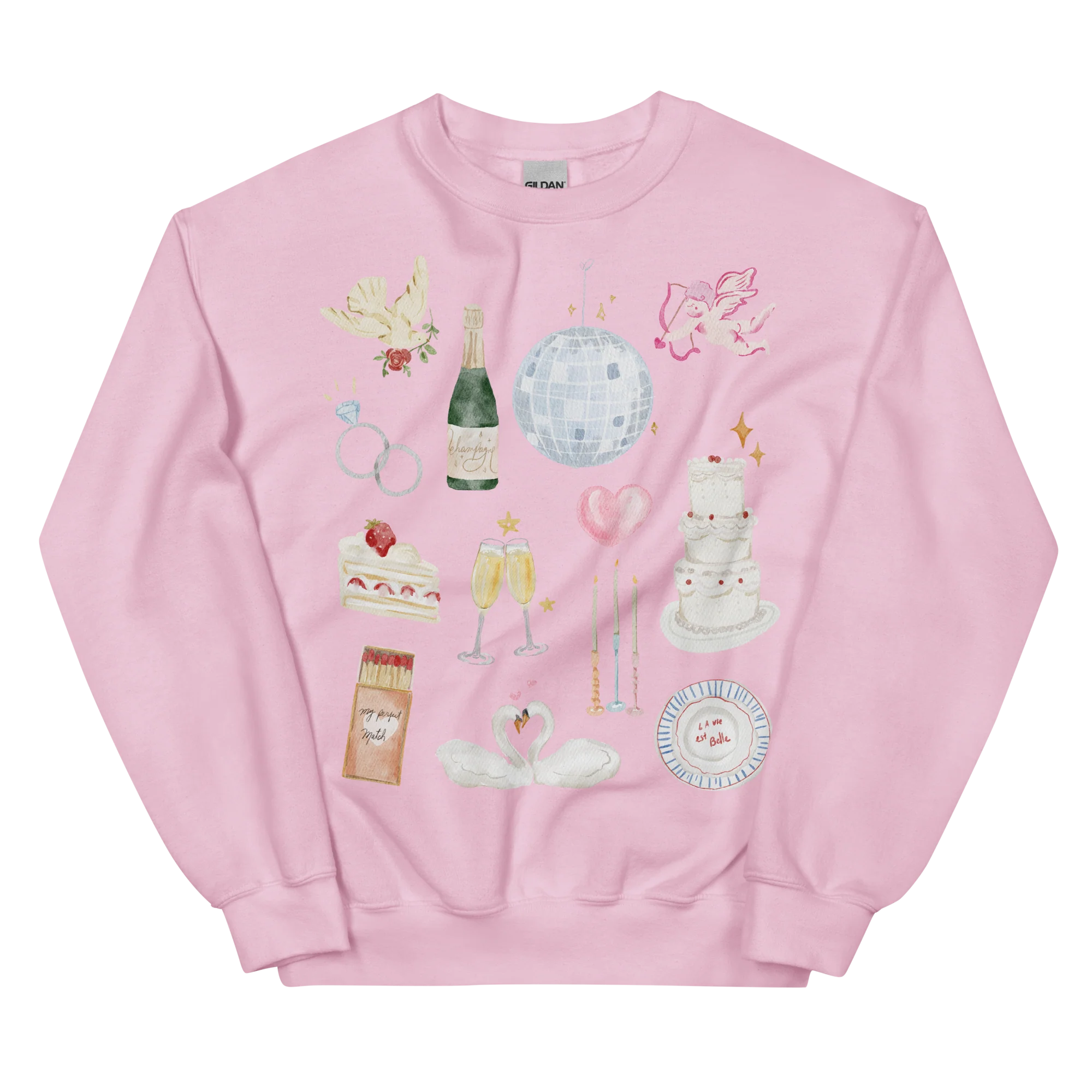 Bride Bachelorette Watercolor Sweatshirt - Image 5