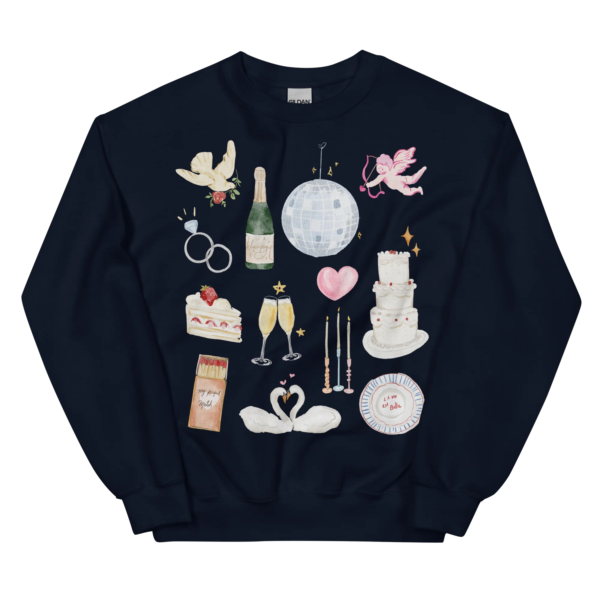 Bride Bachelorette Watercolor Sweatshirt - Image 6