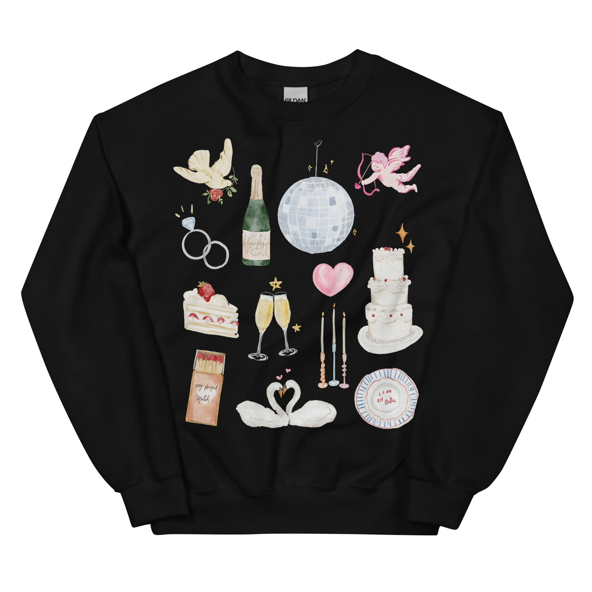 Bride Bachelorette Watercolor Sweatshirt - Image 7