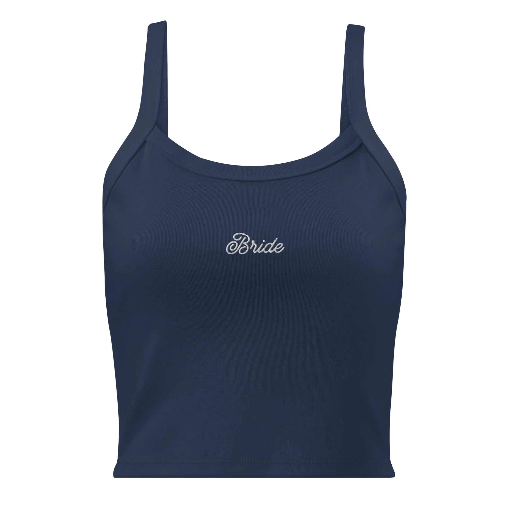 Bride Bachelorette Rib Embroidered Tank Top - Image 4