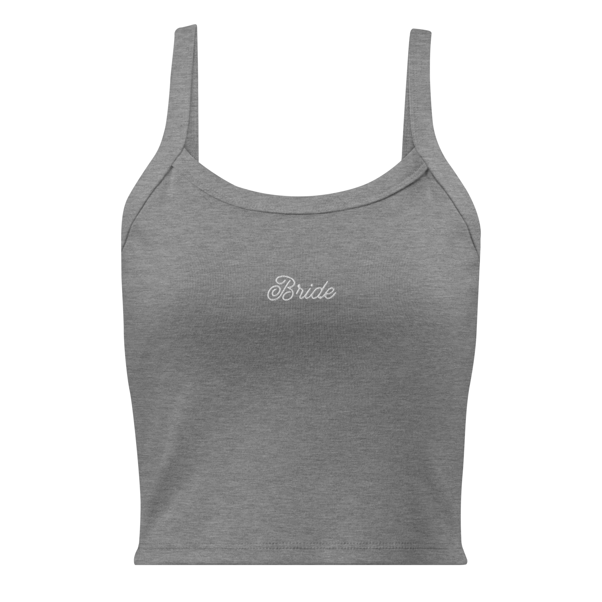 Bride Bachelorette Rib Embroidered Tank Top - Image 6
