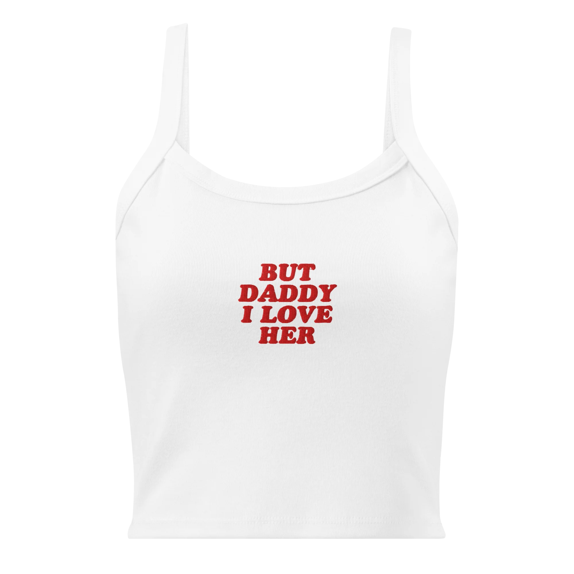 But Daddy I Love Her Rib Embroidered Tank Top - Image 3