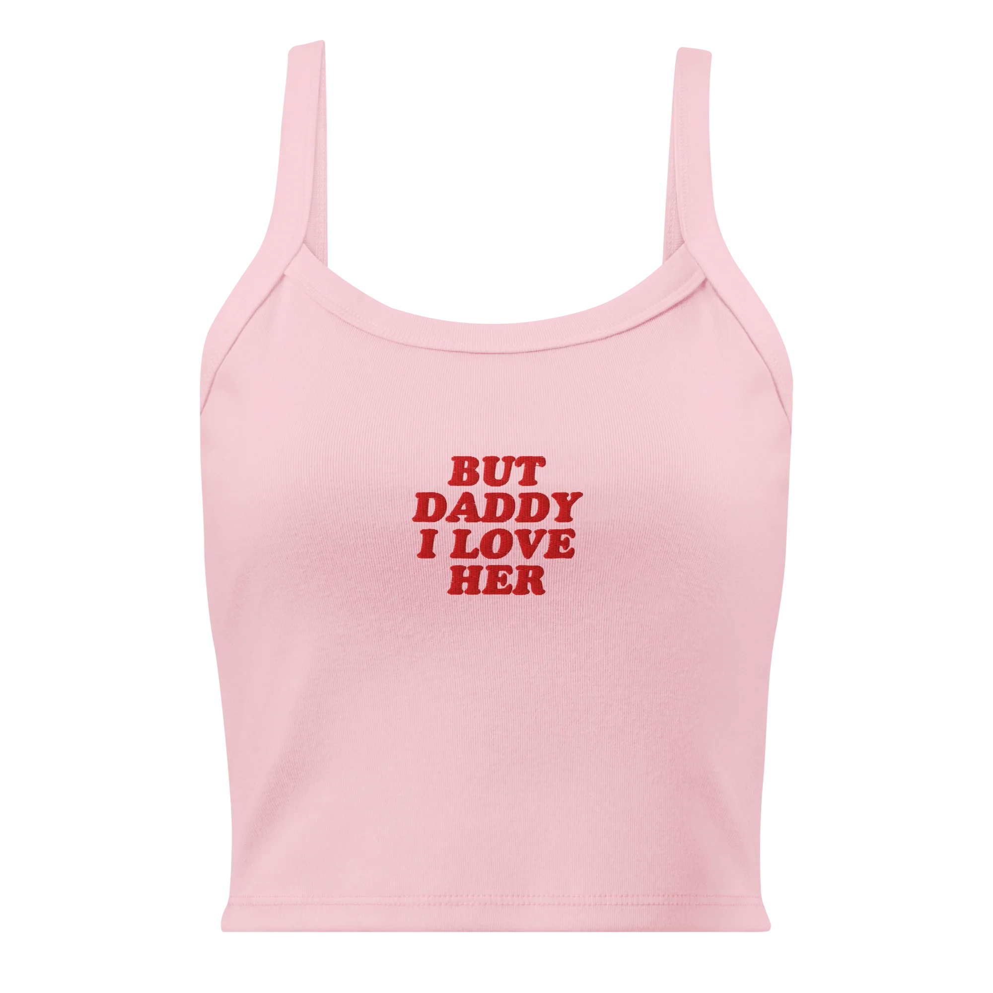 But Daddy I Love Her Rib Embroidered Tank Top - Image 4
