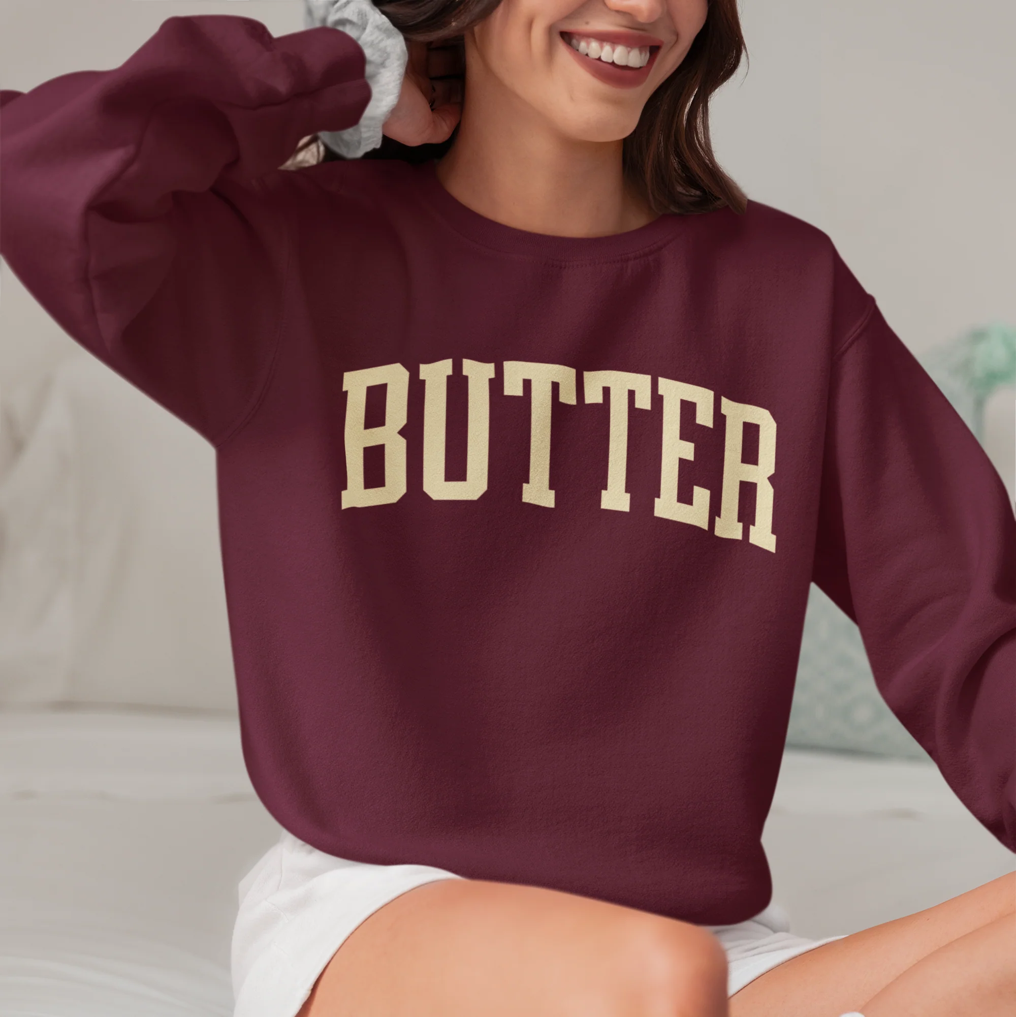 Butter Foodie Varsity Sweatshirt - Image 2