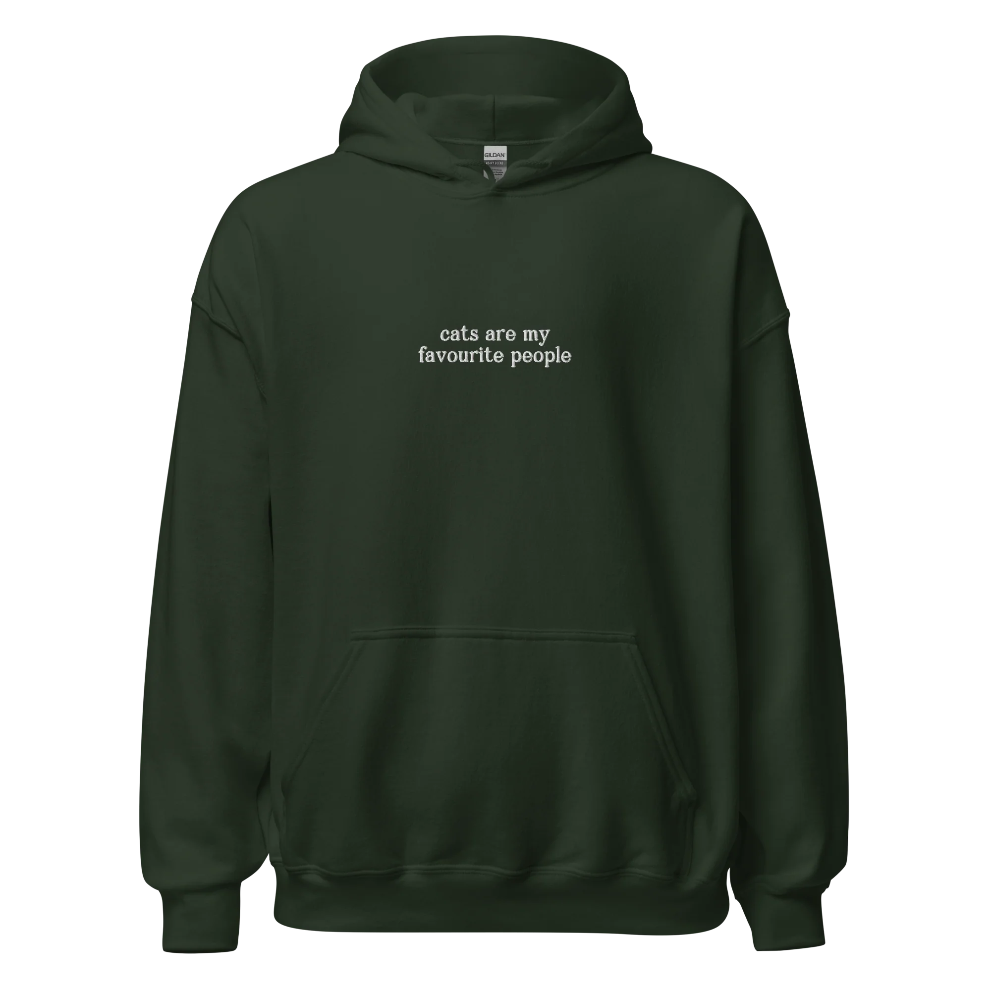 Cats Are My Favorite People Embroidered Hoodie - Image 11