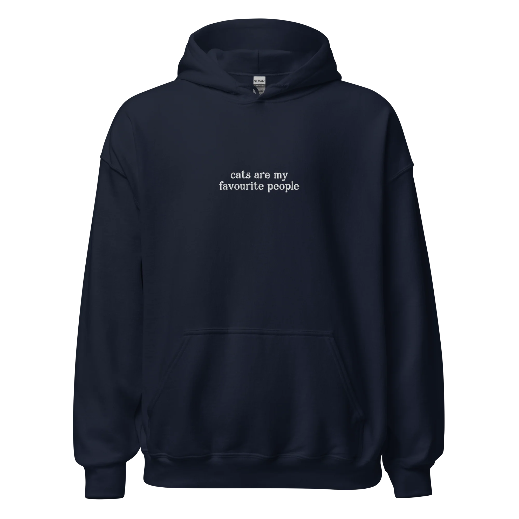 Cats Are My Favorite People Embroidered Hoodie - Image 12
