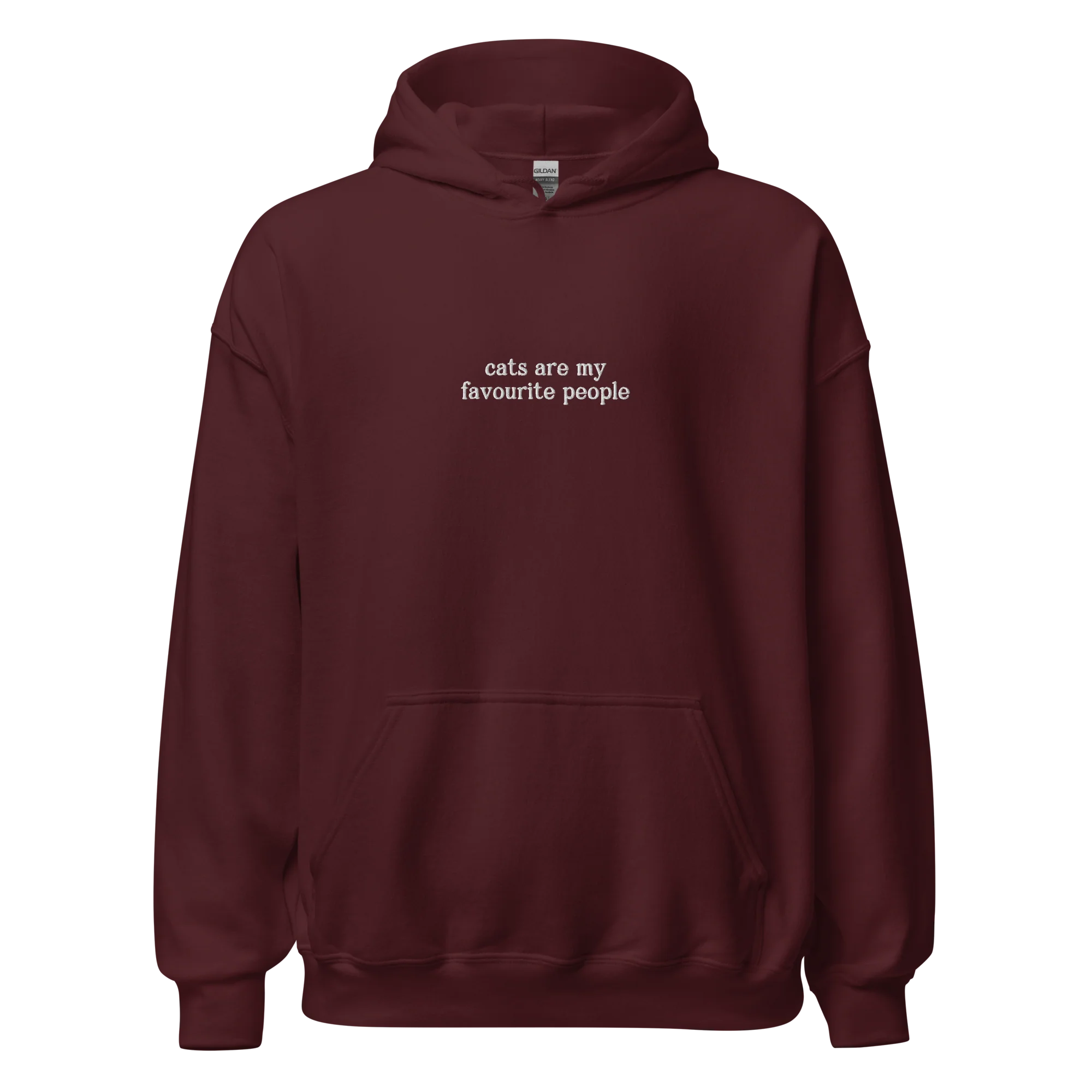 Cats Are My Favorite People Embroidered Hoodie - Image 9