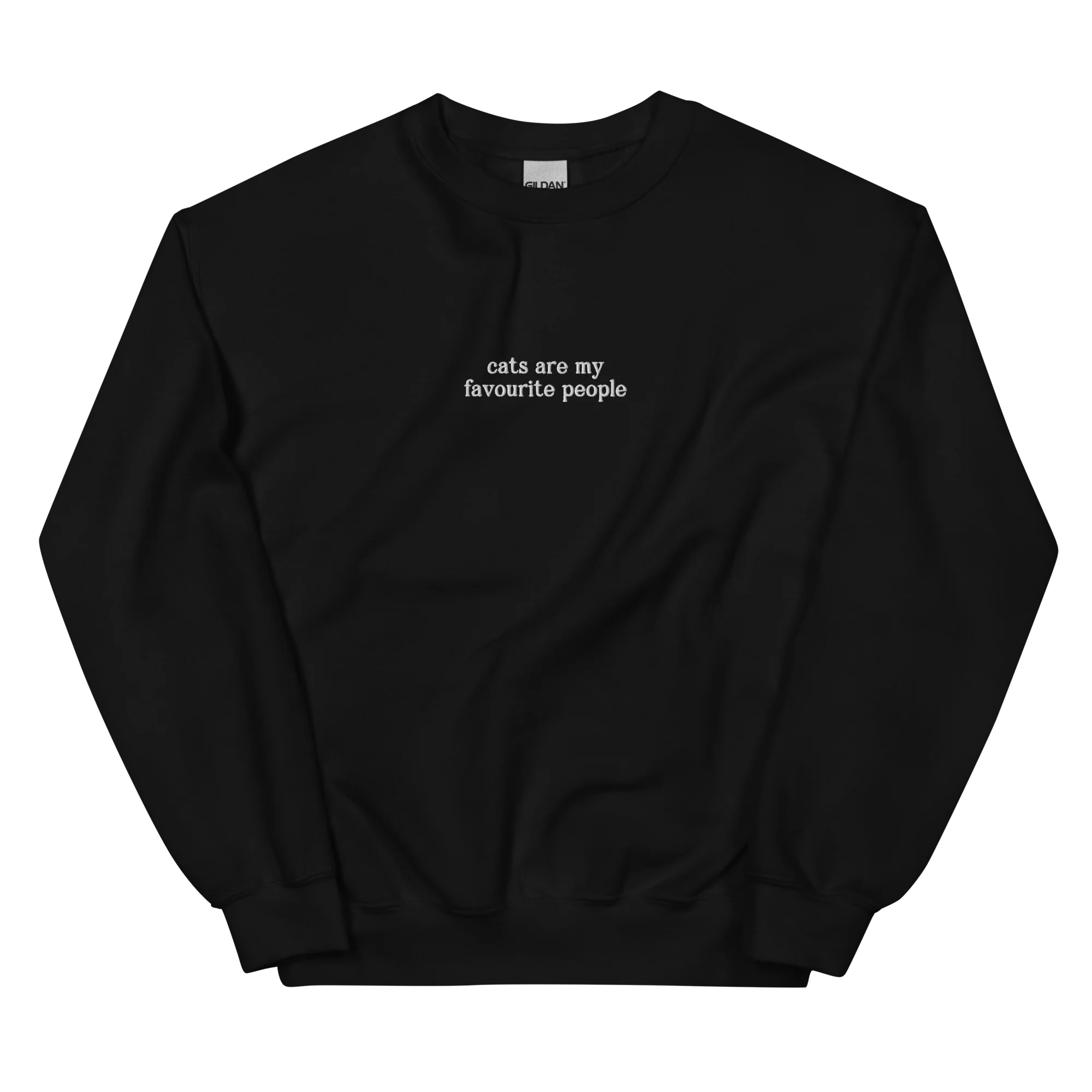 Cats Are My Favorite People Embroidered Sweatshirt - Image 6