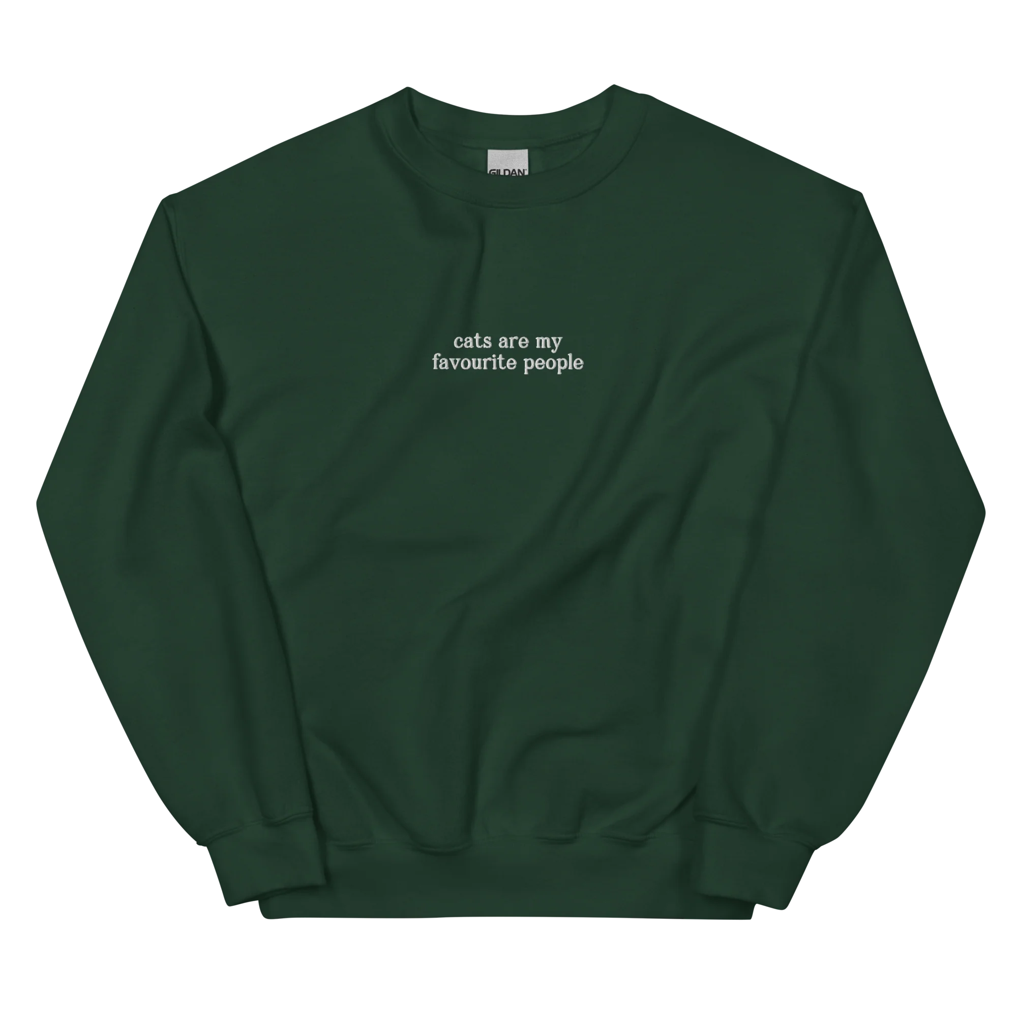 Cats Are My Favorite People Embroidered Sweatshirt - Image 9