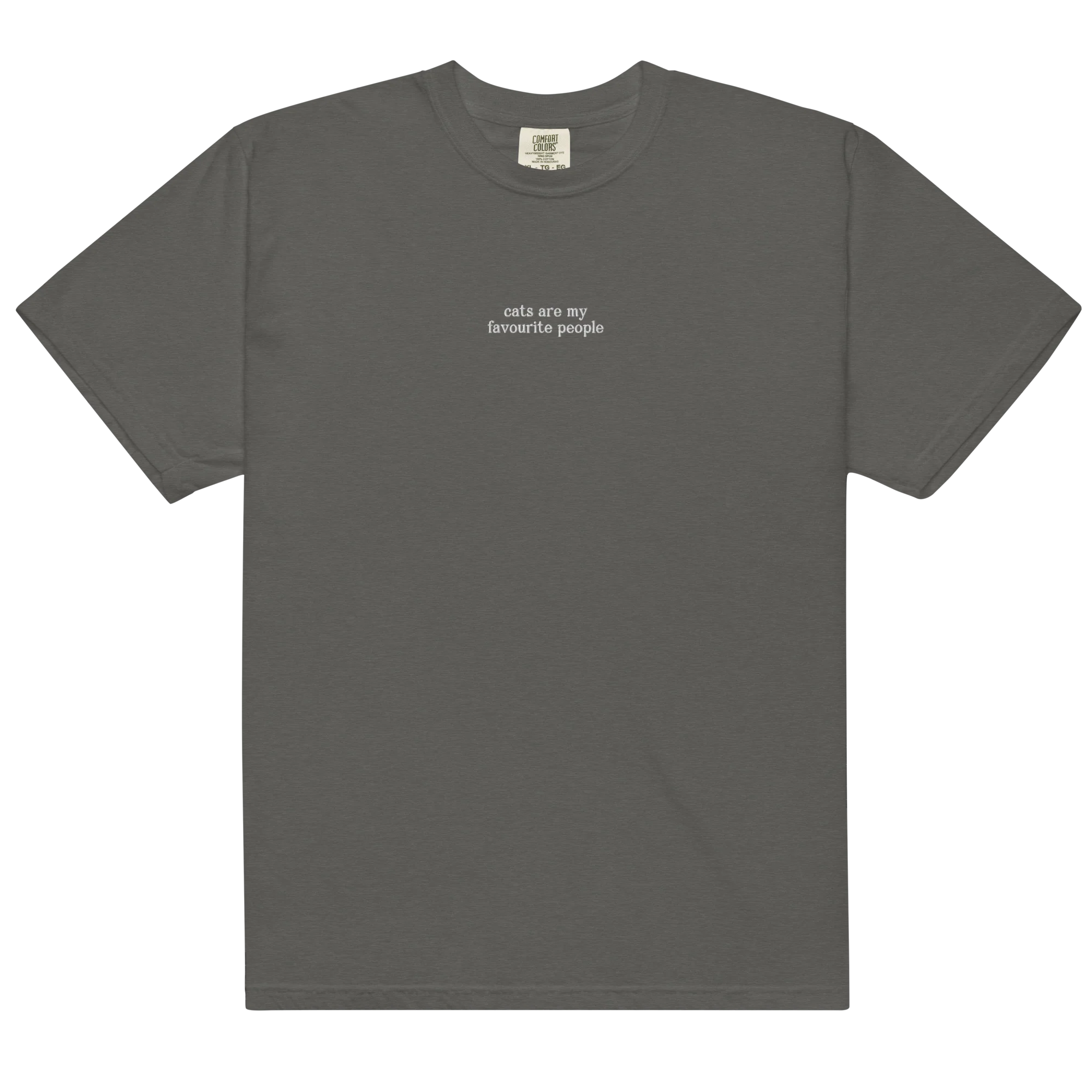 Cats Are My Favourite People Embroidered Classic T-Shirt - Image 12