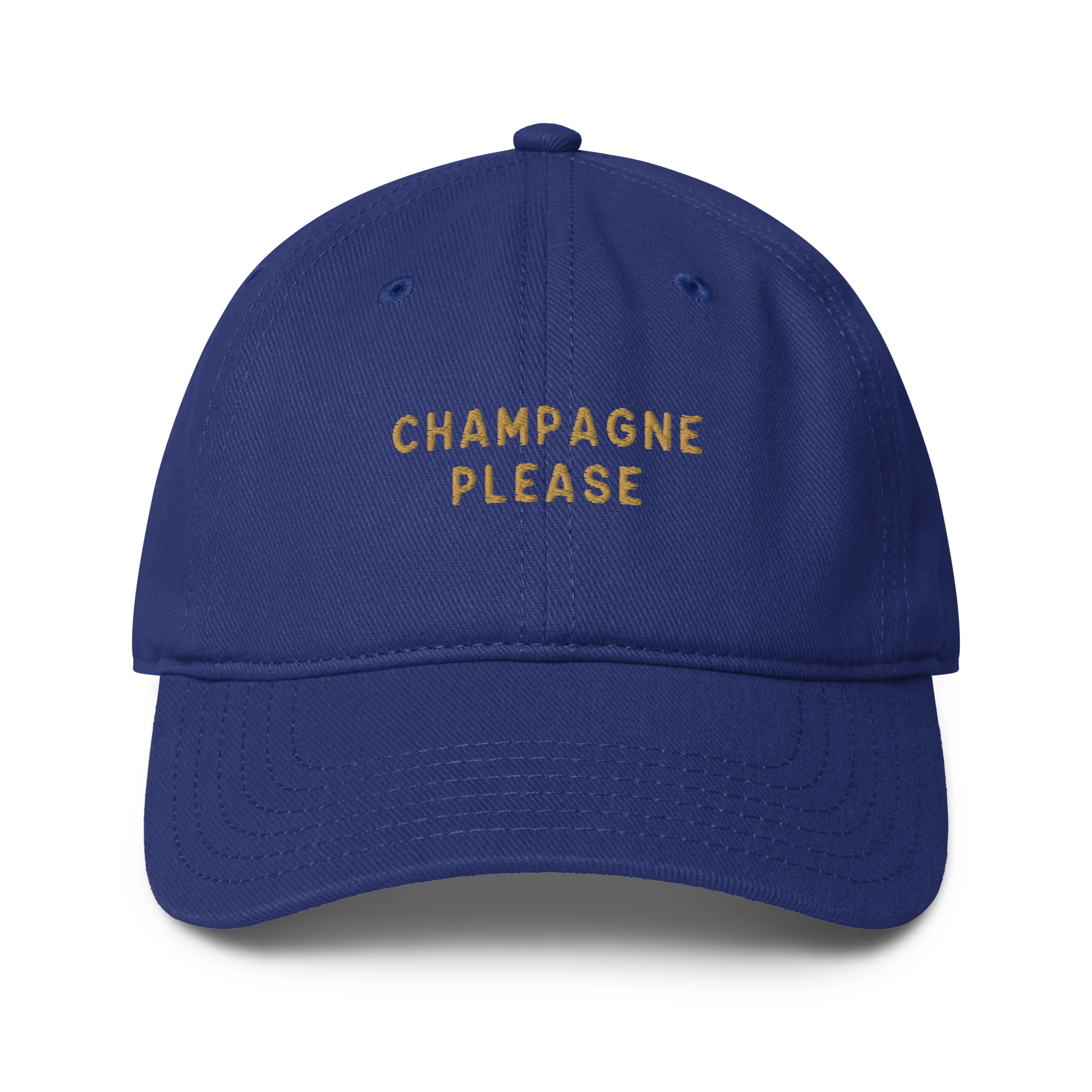 Champagne Please Embroidered Baseball Cap - Image 5