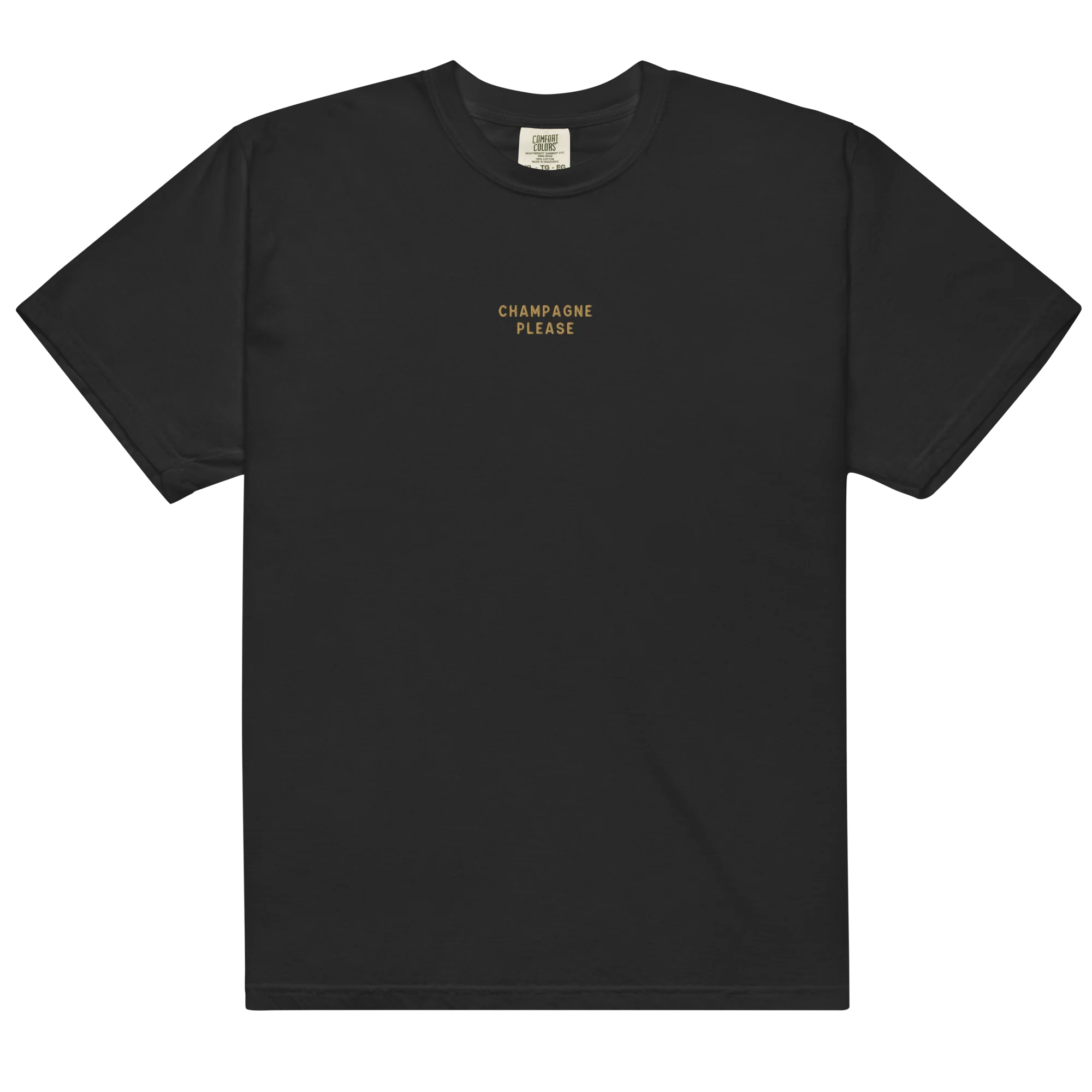 Champagne Please Embroidered Classic T-Shirt - Image 5