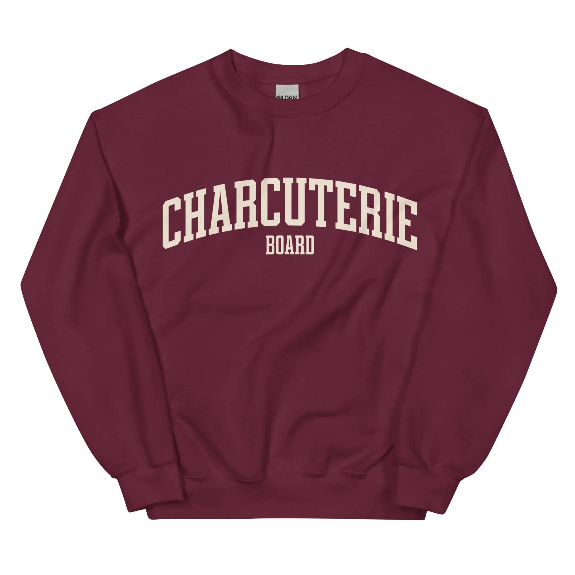 Charcuterie Board Foodie Varsity Sweatshirt - Image 3